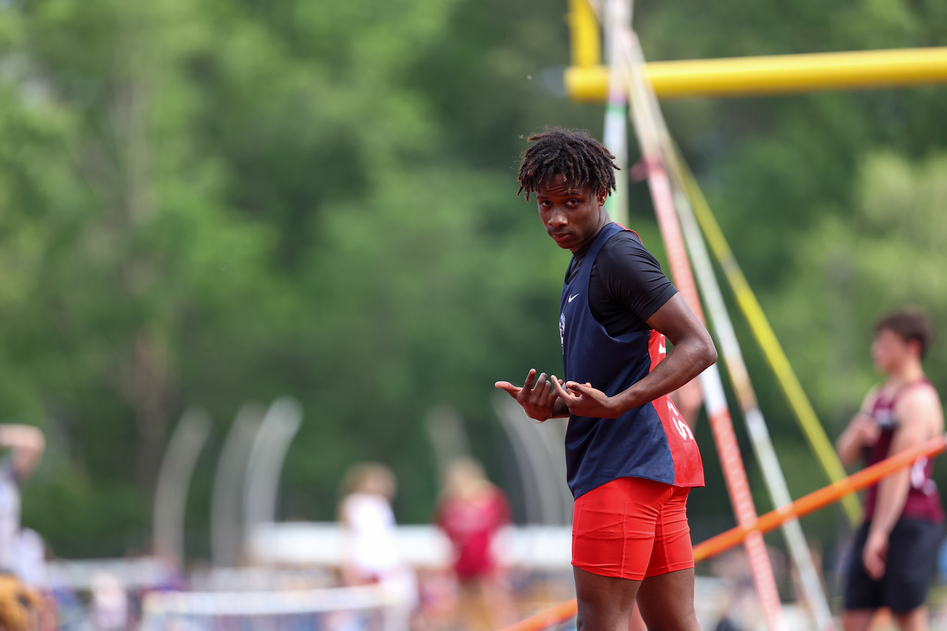 St. Benedict Track at Memphis University School in Memphis, TN on May 3, 2022. (Ryan Beatty/SBA)