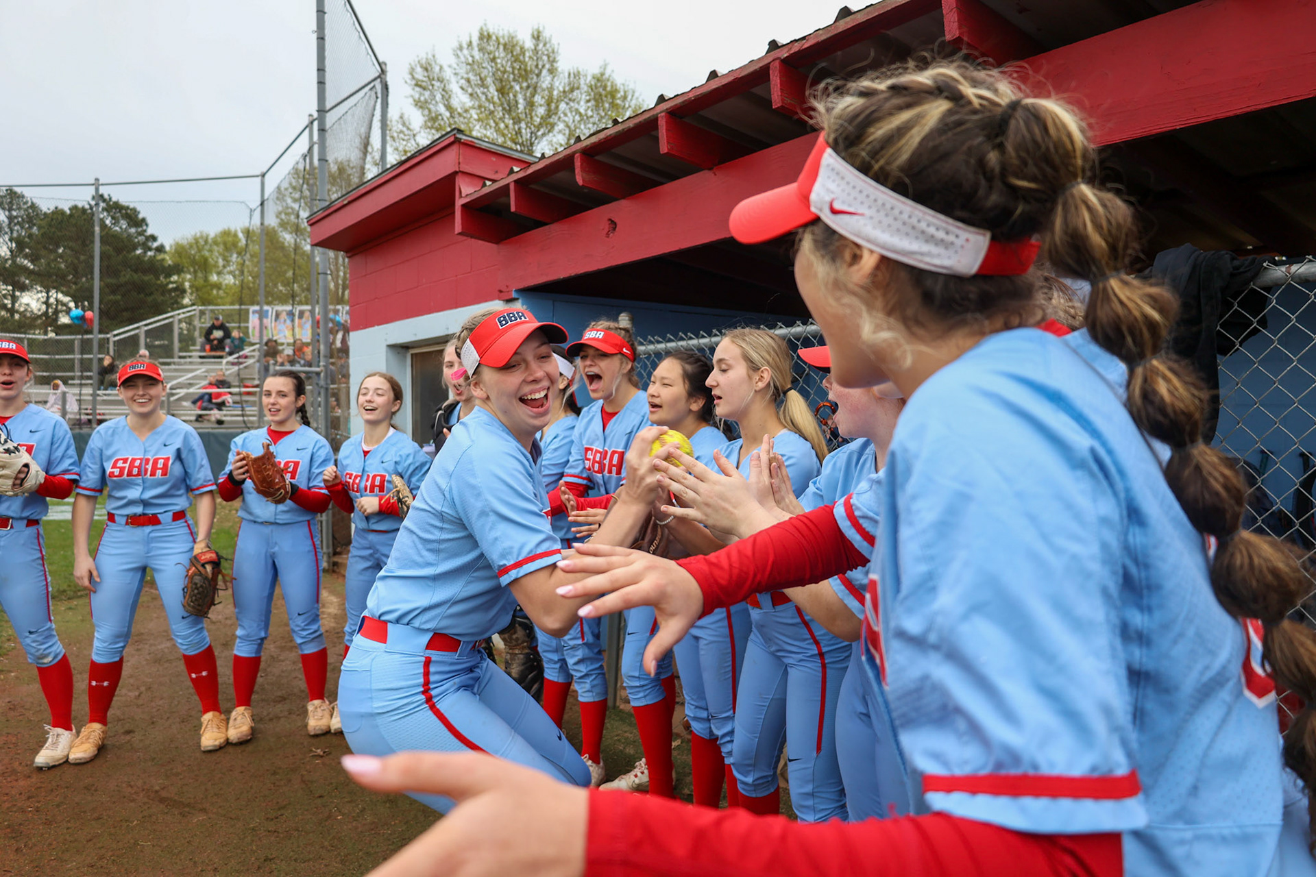 St. Benedict Softball vs Millington on Senior Night at St. Benedict at Auburndale in Memphis, TN on April 20, 2022. (Ryan Beatty/SBA)