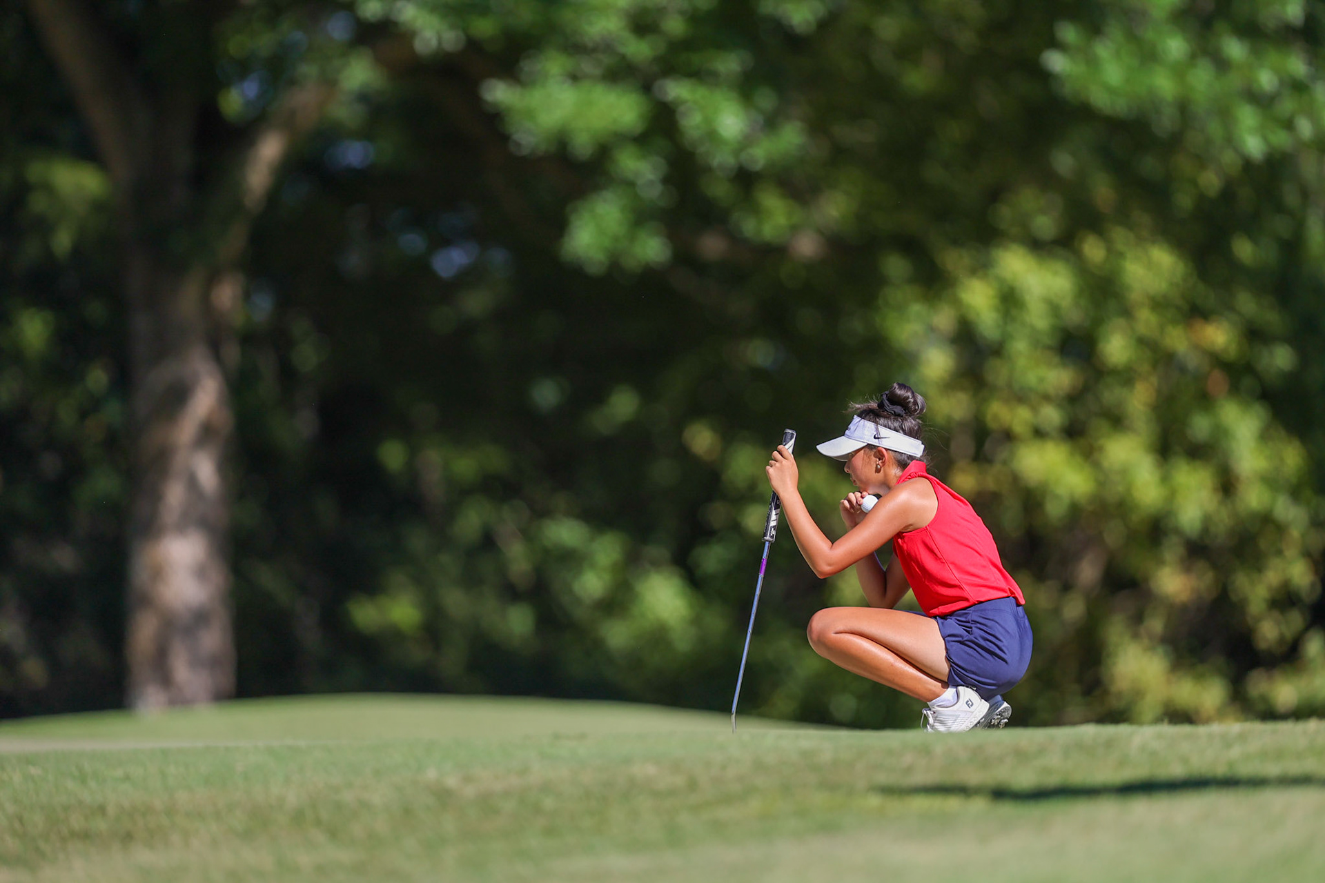 St. Benedict Girls Golf at Windyke on August 31, 2022. (Ryan Beatty/SBA)