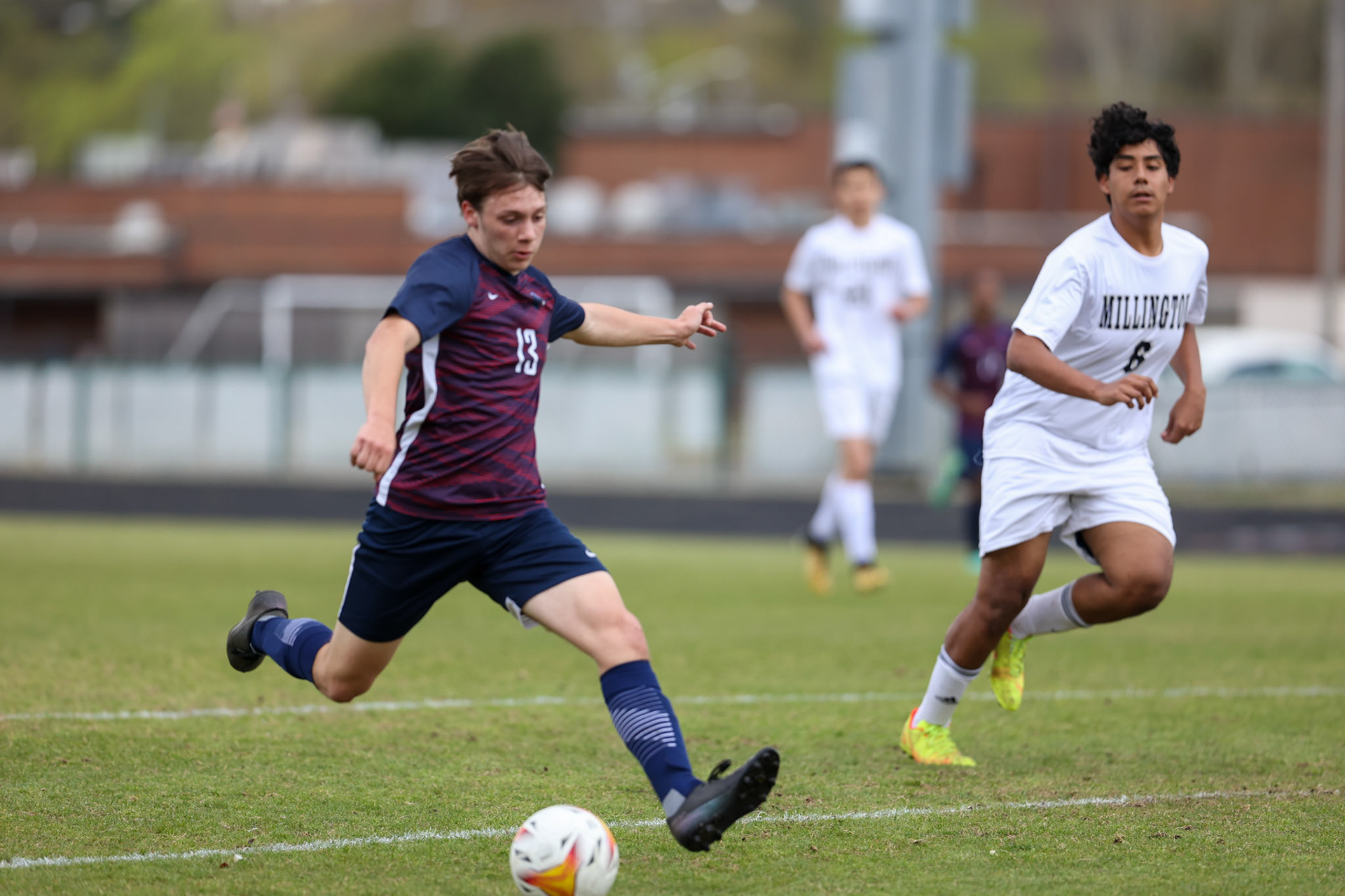 St. Benedict Soccer vs Millington on April 7, 2022 at St. Benedict At Auburndale High School in Memphis, TN. (Ryan Beatty/SBA)