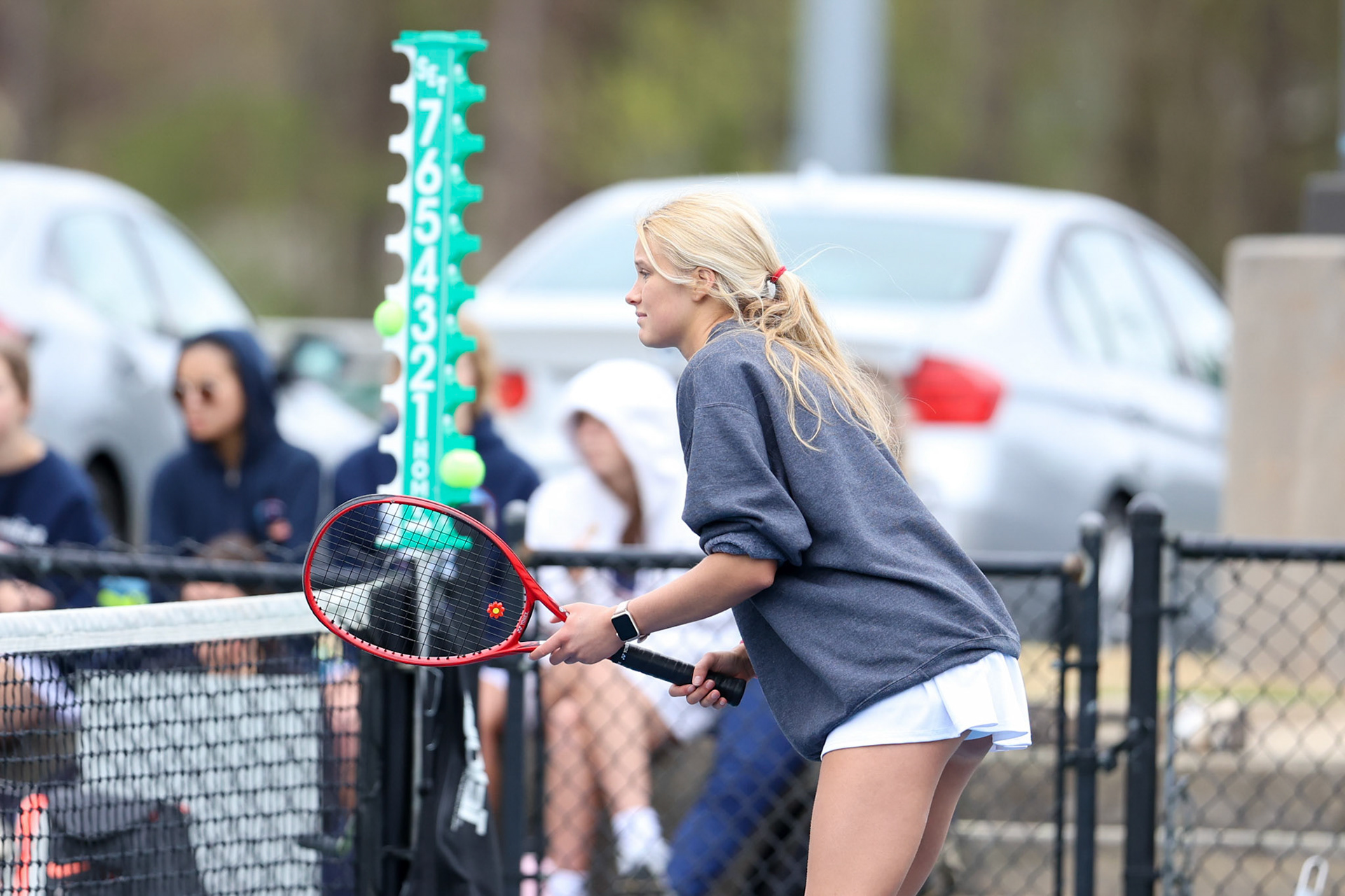 St. Benedict Tennis vs Brighton Cardinals on Wednesday April 6, 2022 at St. Benedict At Auburndale High School in Memphis, TN. (Ryan Beatty/SBA)