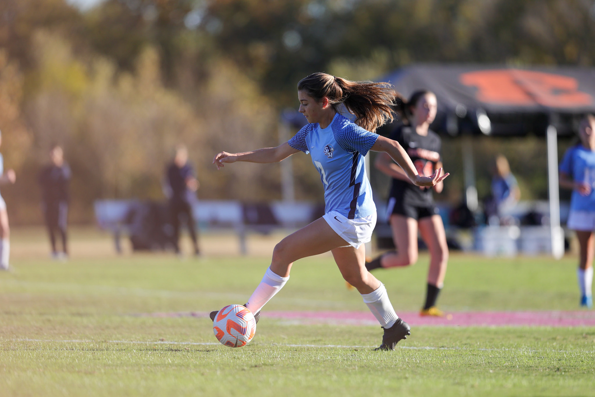 SBA Girl’s Soccer vs. Ensworth in the first round of the TSSAA State Tournament in Nashville, TN, on Oct. 17, 2022. (Ryan Beatty/SBA)