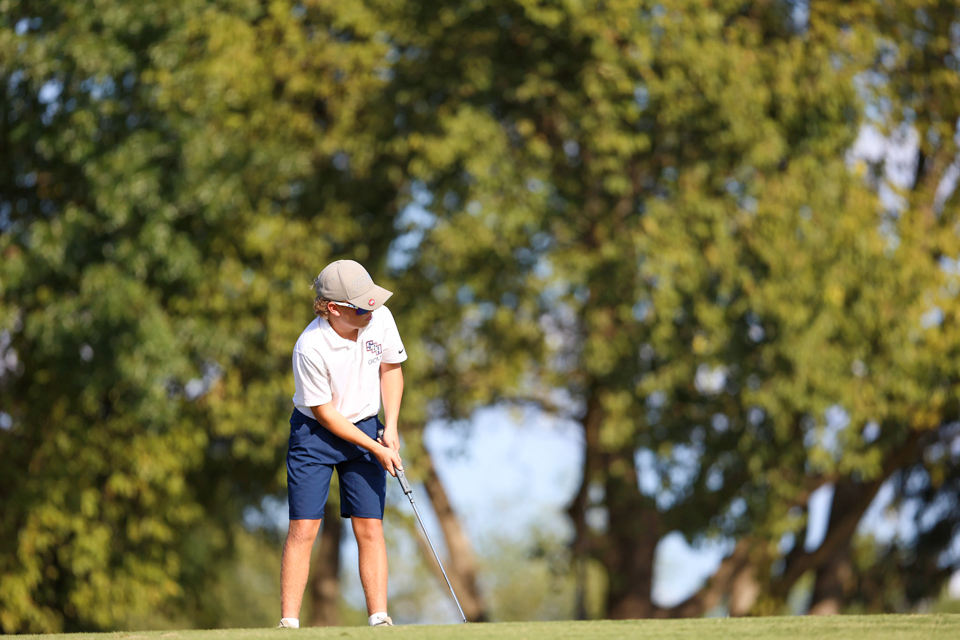 St. Benedict Boys Golf vs Briarcrest at the Lakeland Golf Club on Thursday, September 15, 2022. (Ryan Beatty/SBA)