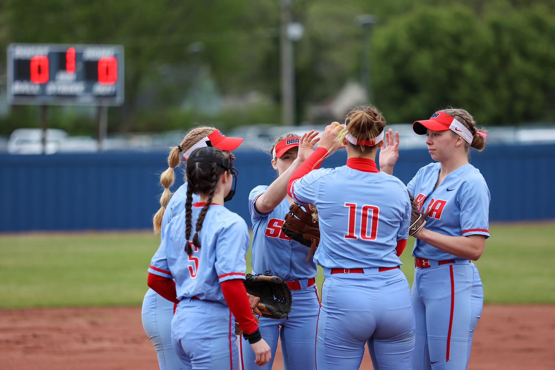 St. Benedict Softball vs Millington on Senior Night at St. Benedict at Auburndale in Memphis, TN on April 20, 2022. (Ryan Beatty/SBA)