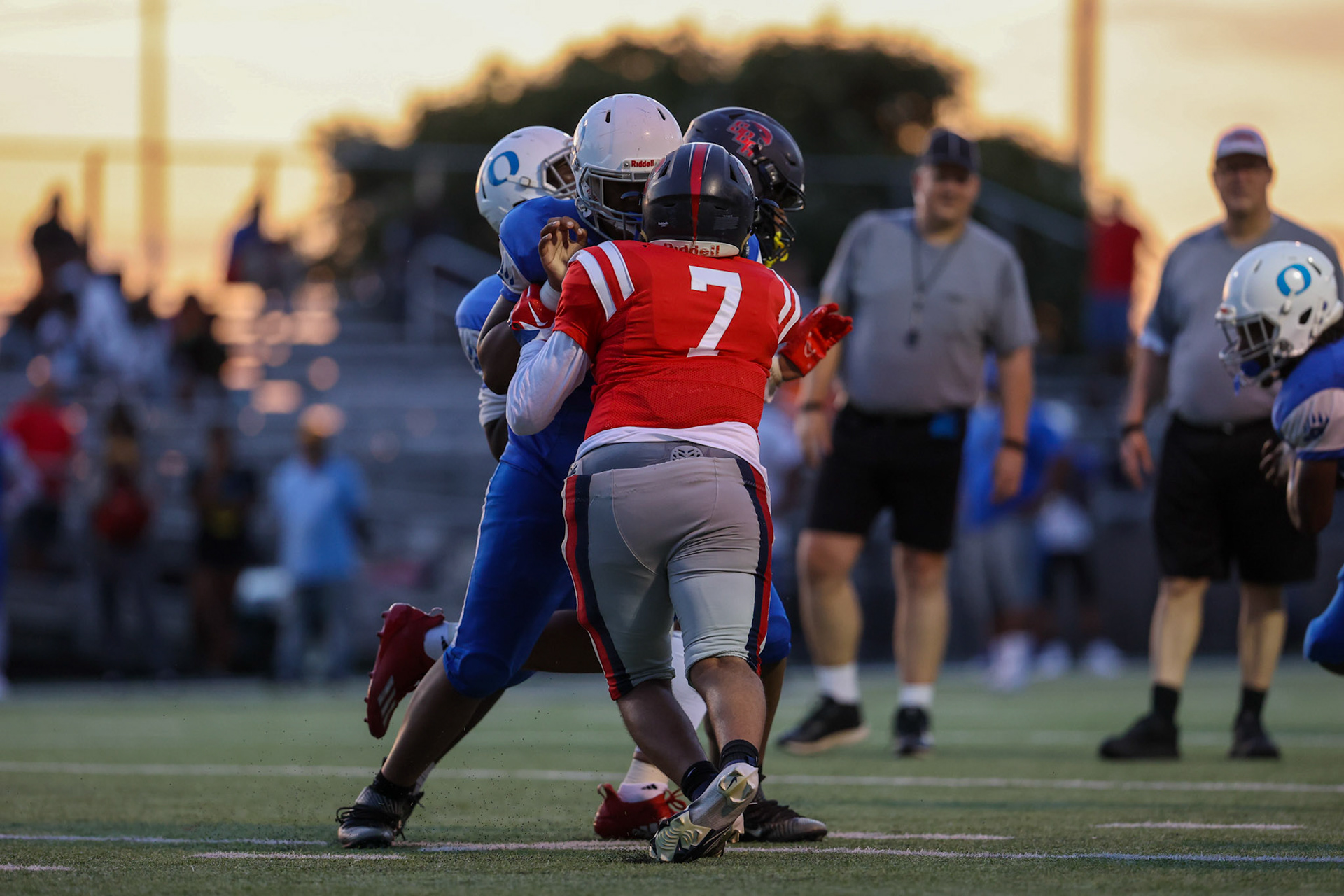 SBA Football Scrimmage on Friday, August 5, 2022 at St. Benedict at Auburndale in Memphis, TN. (Ryan Beatty/SBA)