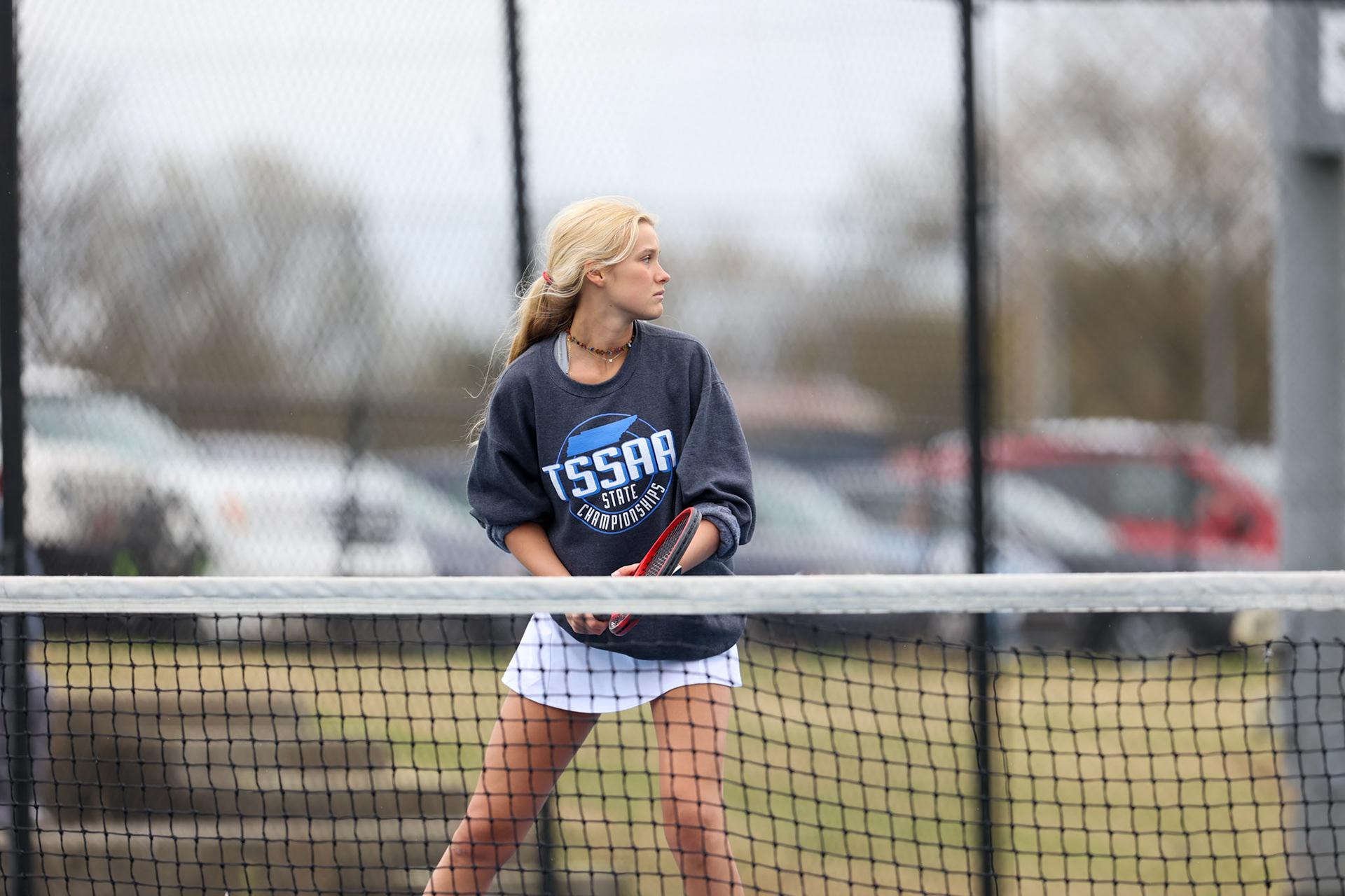 St. Benedict Tennis vs Brighton Cardinals on Wednesday April 6, 2022 at St. Benedict At Auburndale High School in Memphis, TN. (Ryan Beatty/SBA)