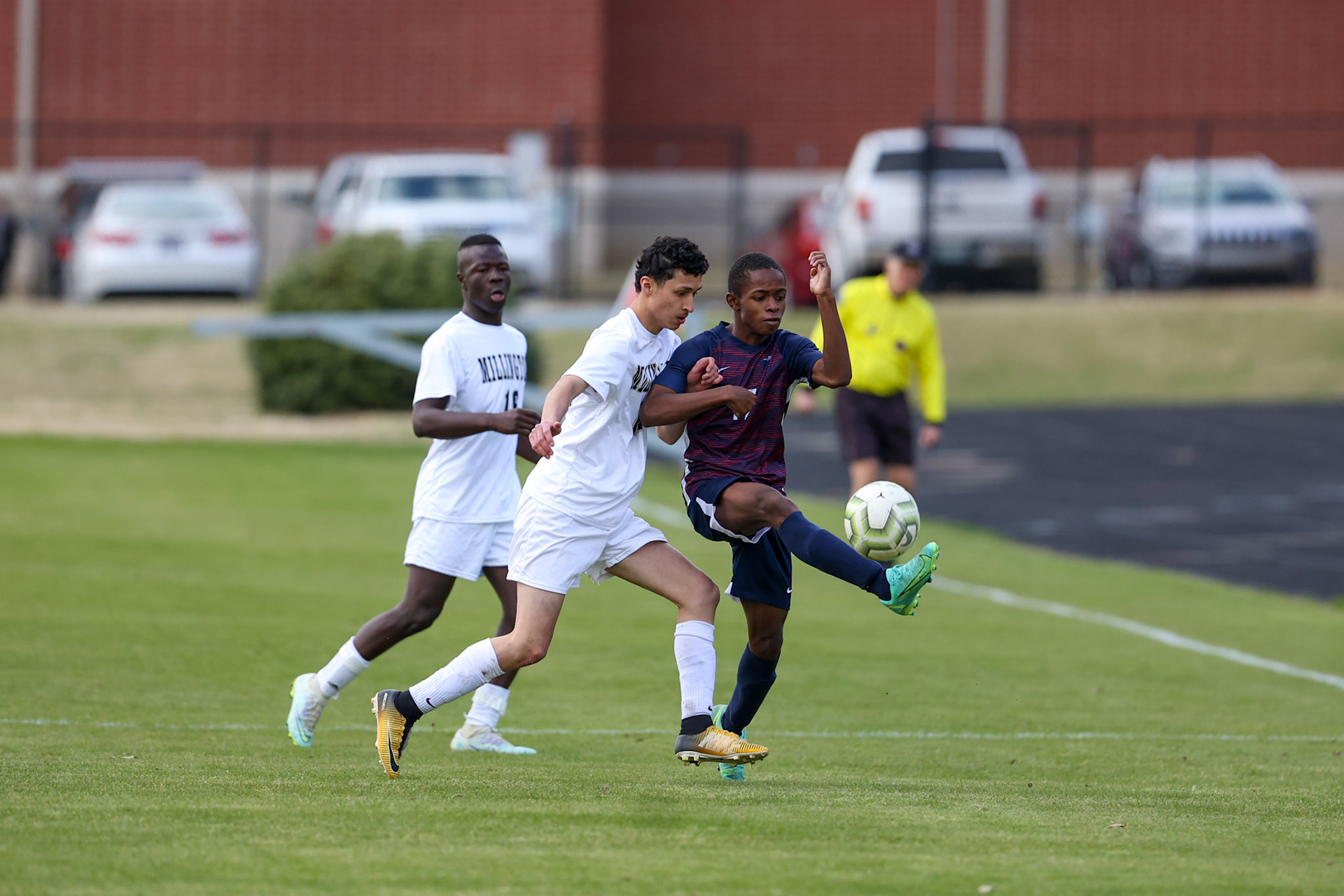 St. Benedict Soccer vs Millington on April 7, 2022 at St. Benedict At Auburndale High School in Memphis, TN. (Ryan Beatty/SBA)