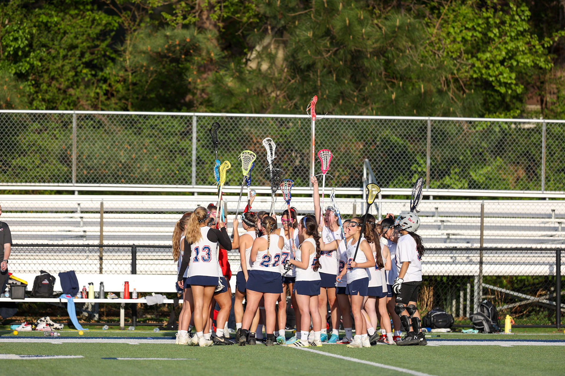 St. Benedict Girls Lacrosse vs St. Agnes on Senior Night at St. Benedict at Auburndale in Memphis, TN on April 19, 2022. (Ryan Beatty/SBA)