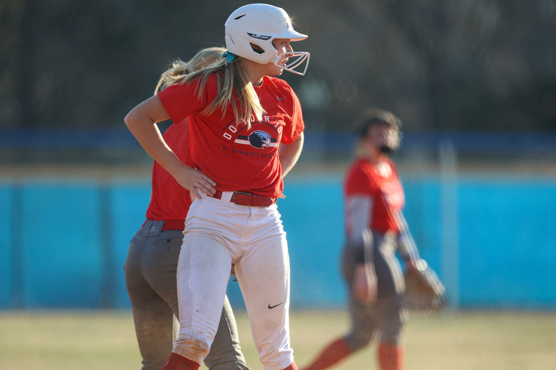 St. Benedict Softball vs Bartlett High School on March 3, 2022 at W.J. Freeman Park in Memphis, TN (Ryan Beatty/SBA)