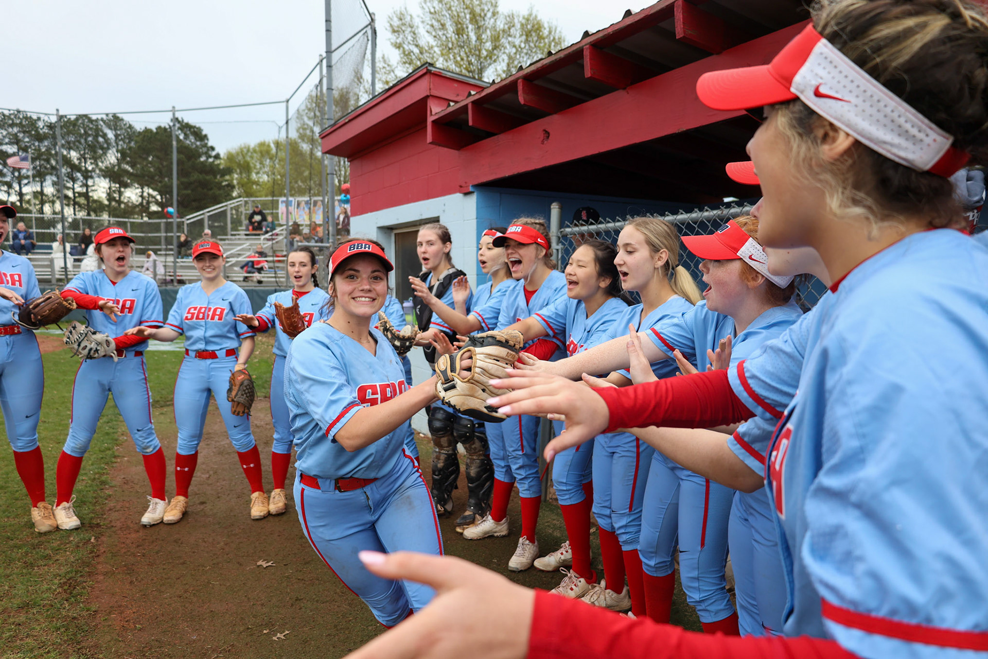 St. Benedict Softball vs Millington on Senior Night at St. Benedict at Auburndale in Memphis, TN on April 20, 2022. (Ryan Beatty/SBA)