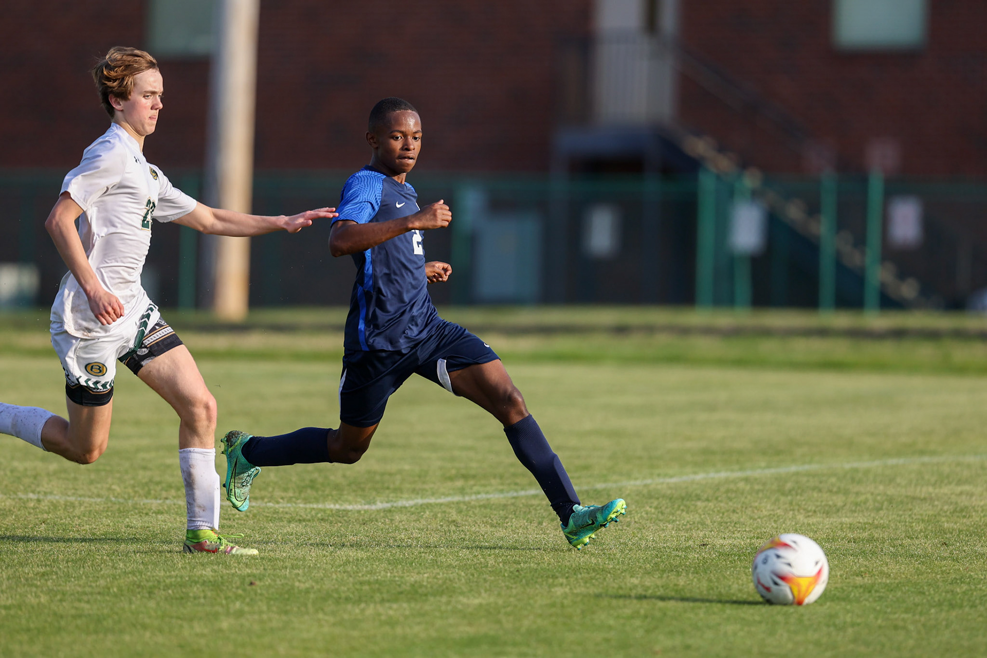 St. Benedict Soccer vs Briarcrest at St. Benedict at Auburndale High School in Memphis, TN on April 21, 2022. (Ryan Beatty/SBA)