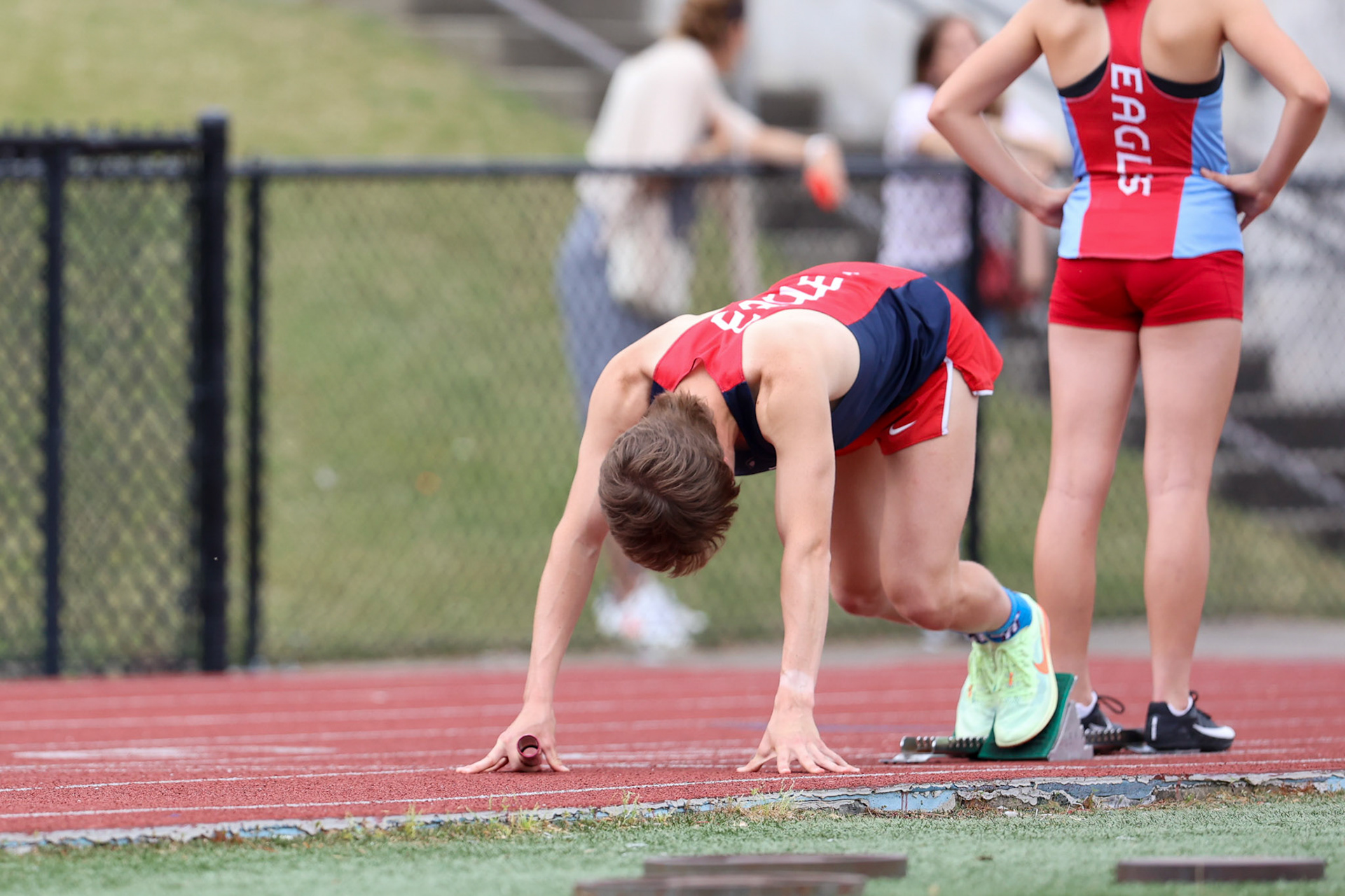 St. Benedict Track at Memphis University School in Memphis, TN on May 3, 2022. (Ryan Beatty/SBA)