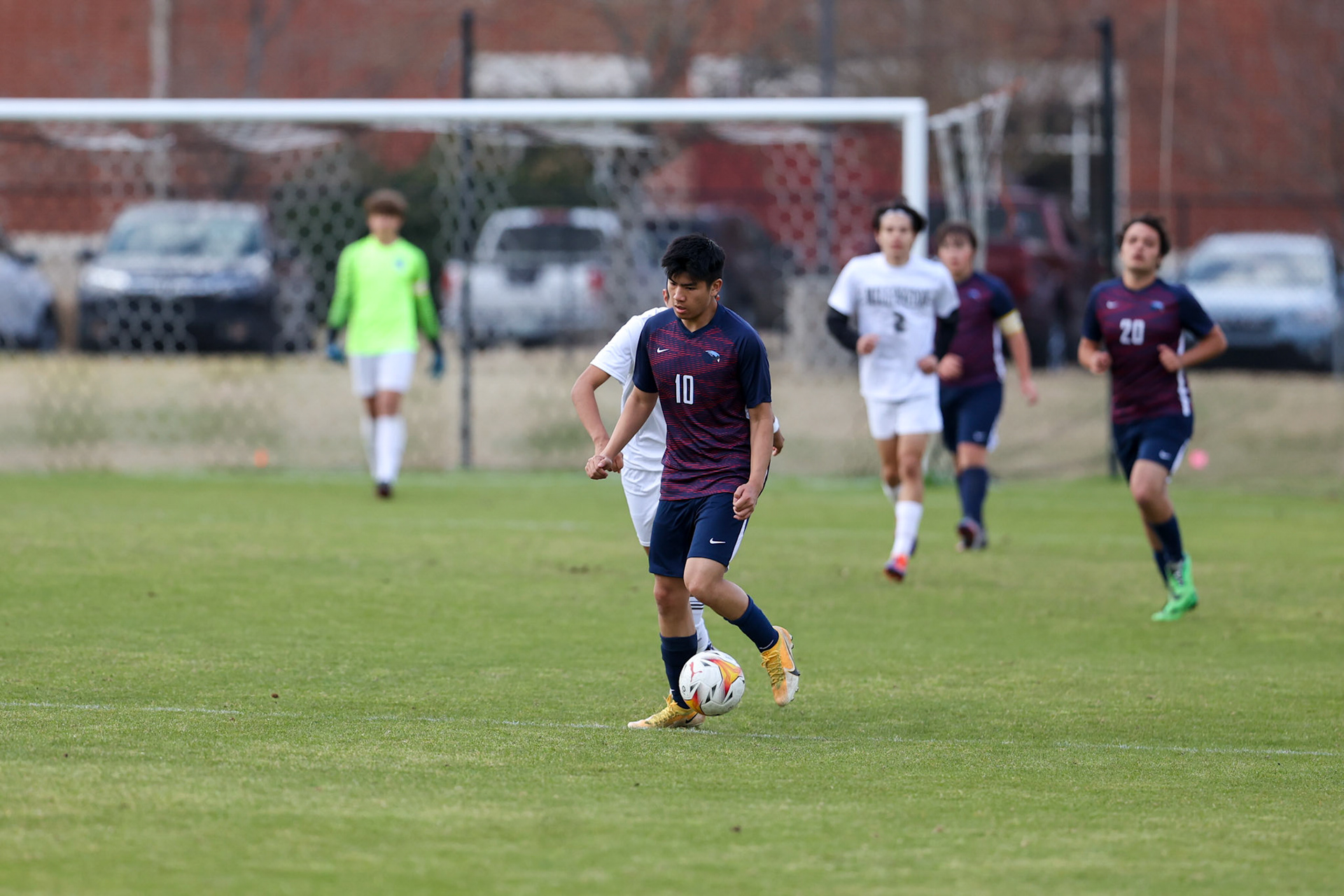 St. Benedict Soccer vs Millington on April 7, 2022 at St. Benedict At Auburndale High School in Memphis, TN. (Ryan Beatty/SBA)