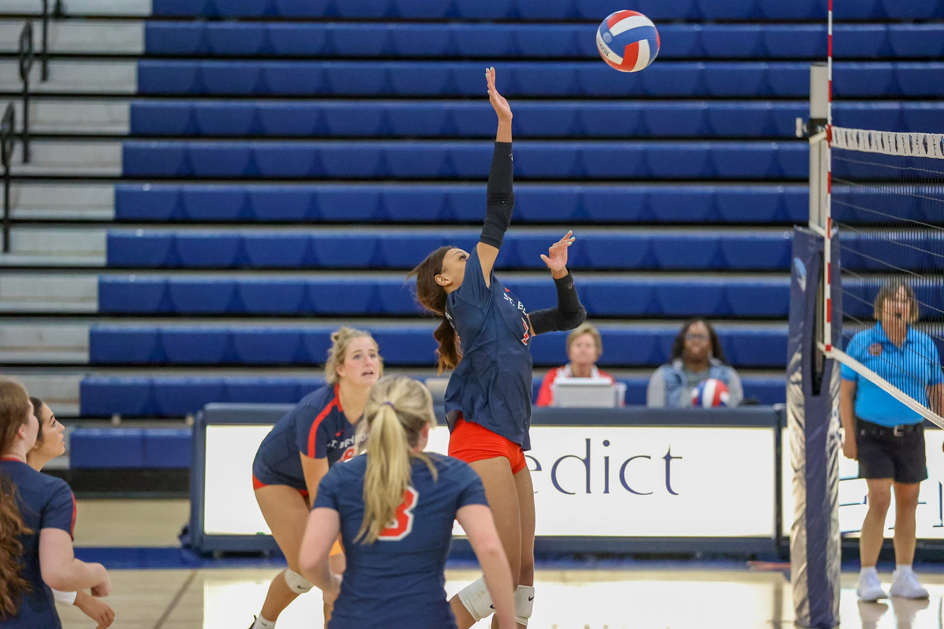 St. Benedict Volleyball vs West Memphis at St. Benedict on Monday, September 12, 2022. (Ryan Beatty/SBA)