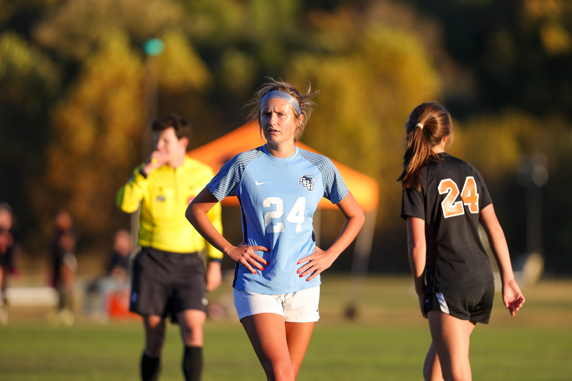 SBA Girl’s Soccer vs. Ensworth in the first round of the TSSAA State Tournament in Nashville, TN, on Oct. 17, 2022. (Ryan Beatty/SBA)