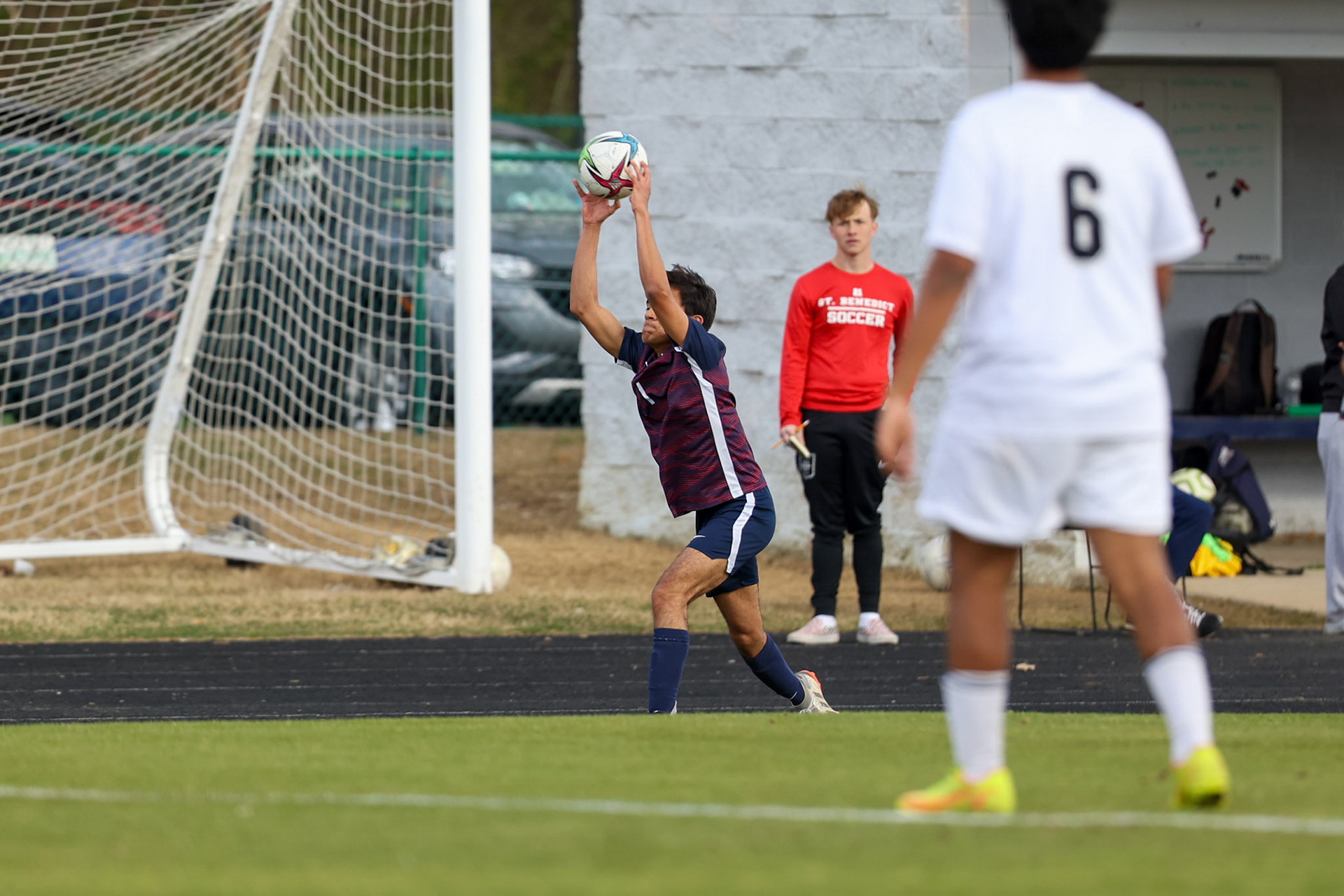 St. Benedict Soccer vs Millington on April 7, 2022 at St. Benedict At Auburndale High School in Memphis, TN. (Ryan Beatty/SBA)