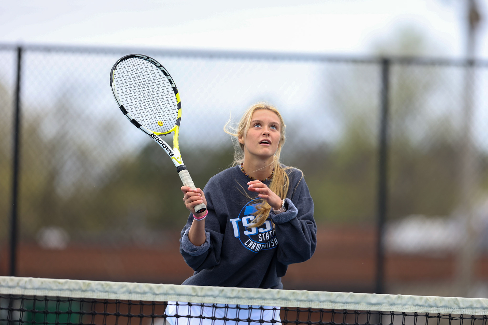 St. Benedict Tennis vs Brighton Cardinals on Wednesday April 6, 2022 at St. Benedict At Auburndale High School in Memphis, TN. (Ryan Beatty/SBA)