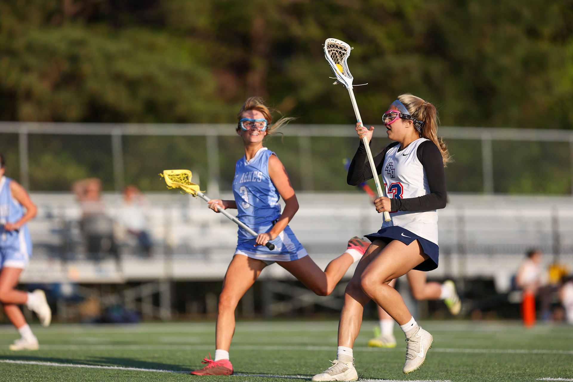St. Benedict Girls Lacrosse vs St. Agnes on Senior Night at St. Benedict at Auburndale in Memphis, TN on April 19, 2022. (Ryan Beatty/SBA)