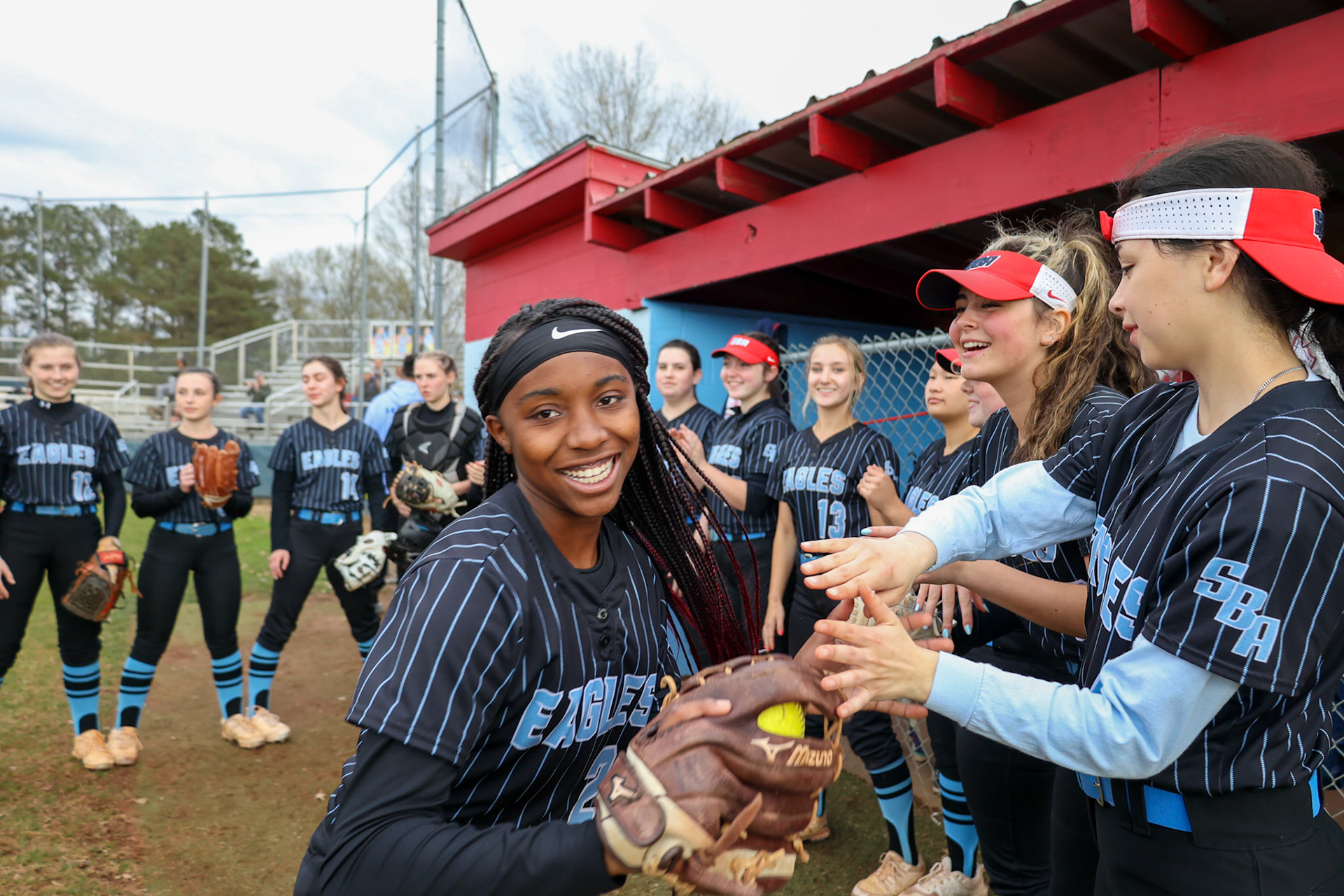 St. Benedict Softball vs St. Agnes Academy on Wednesday April 6, 2022 at St. Benedict At Auburndale High School in Memphis, TN. (Ryan Beatty/SBA)