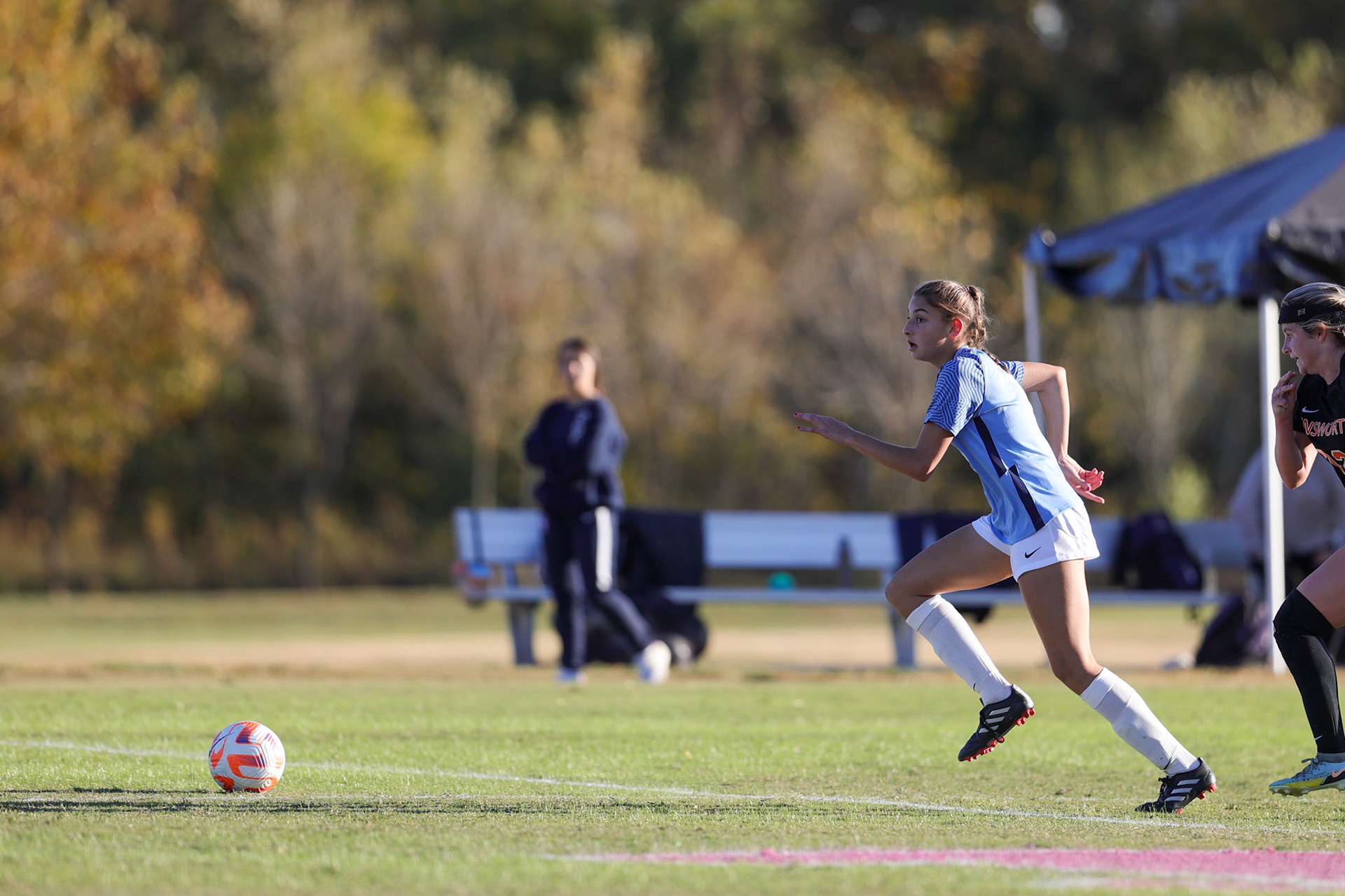 SBA Girl’s Soccer vs. Ensworth in the first round of the TSSAA State Tournament in Nashville, TN, on Oct. 17, 2022. (Ryan Beatty/SBA)