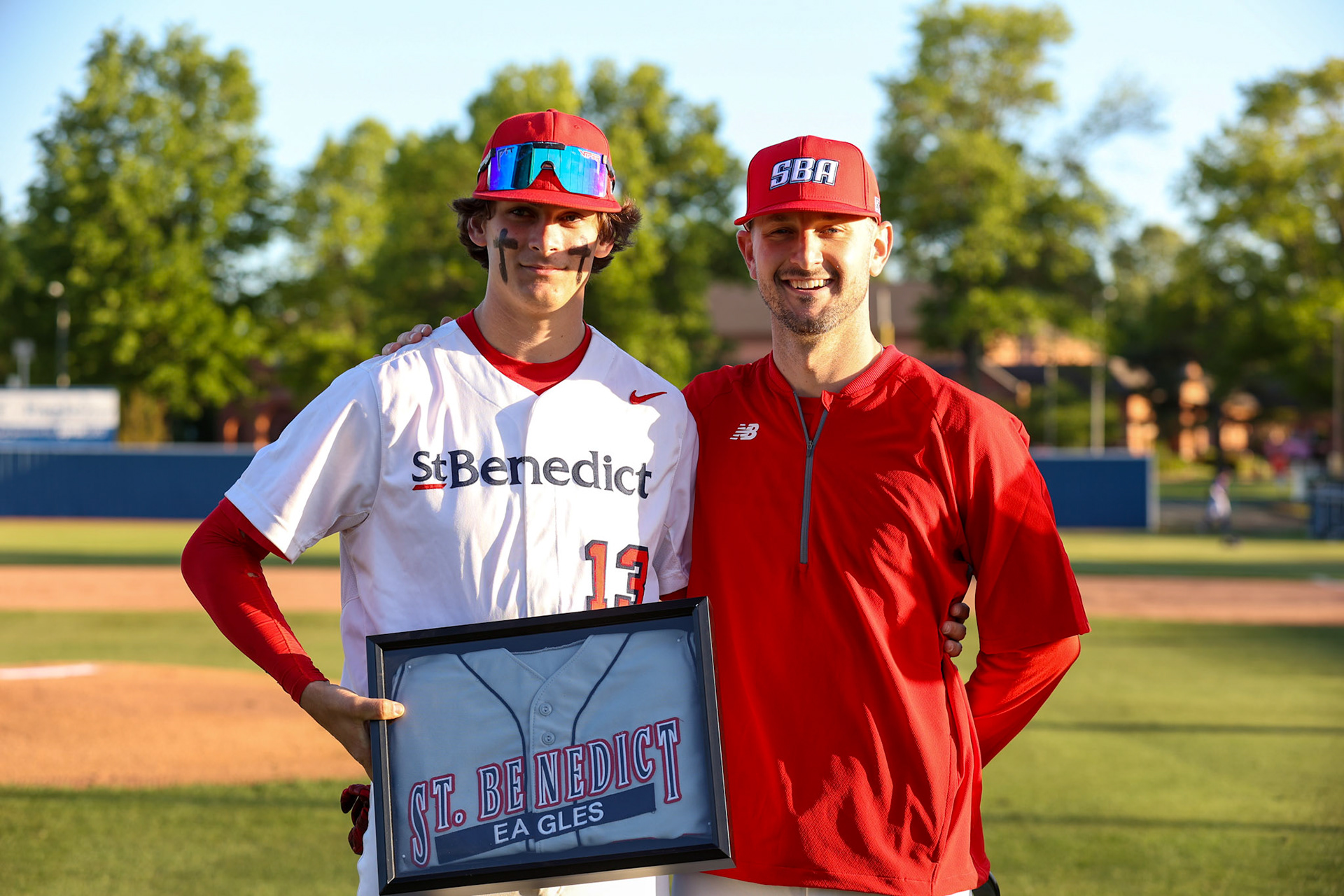 St. Benedict Baseball Senior Night vs CBHS at St. Benedict at Auburndale High School on April 26, 2022.  (Ryan Beatty/SBA)