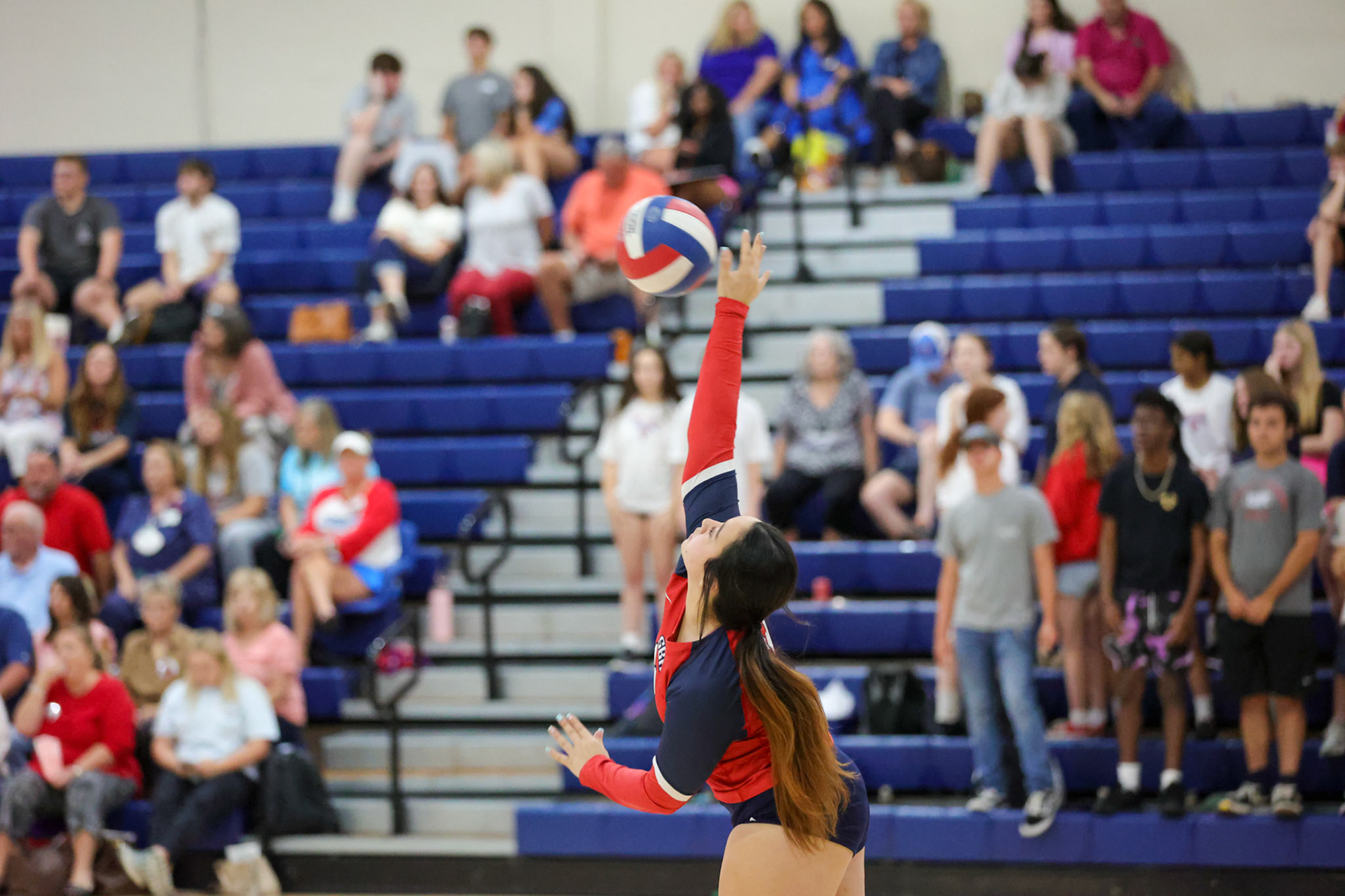 St. Benedict Volleyball vs White Station at St. Benedict at Auburndale in Memphis, TN on Thursday, September 22, 2022. (Ryan Beatty/SBA)