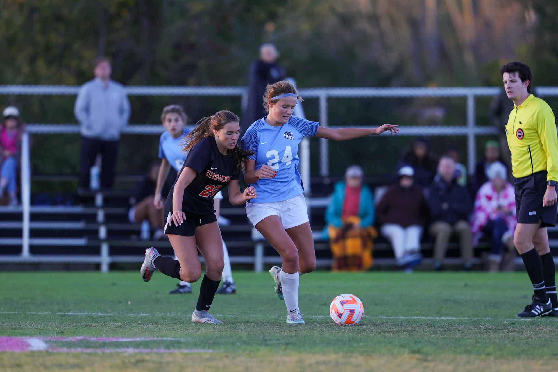 SBA Girl’s Soccer vs. Ensworth in the first round of the TSSAA State Tournament in Nashville, TN, on Oct. 17, 2022. (Ryan Beatty/SBA)