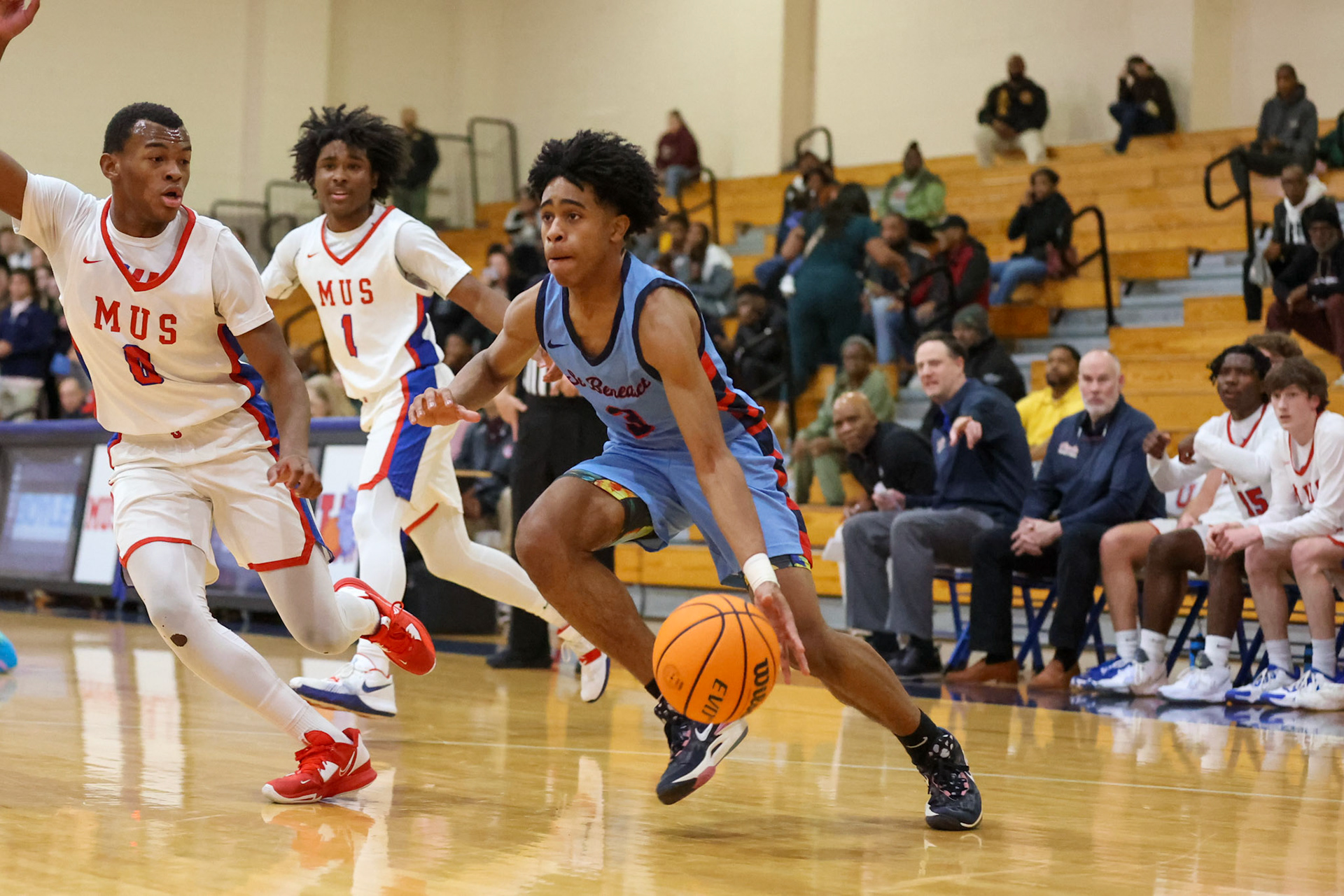 SBA Boys Basketball at MUS. (Ryan Beatty Photo)
