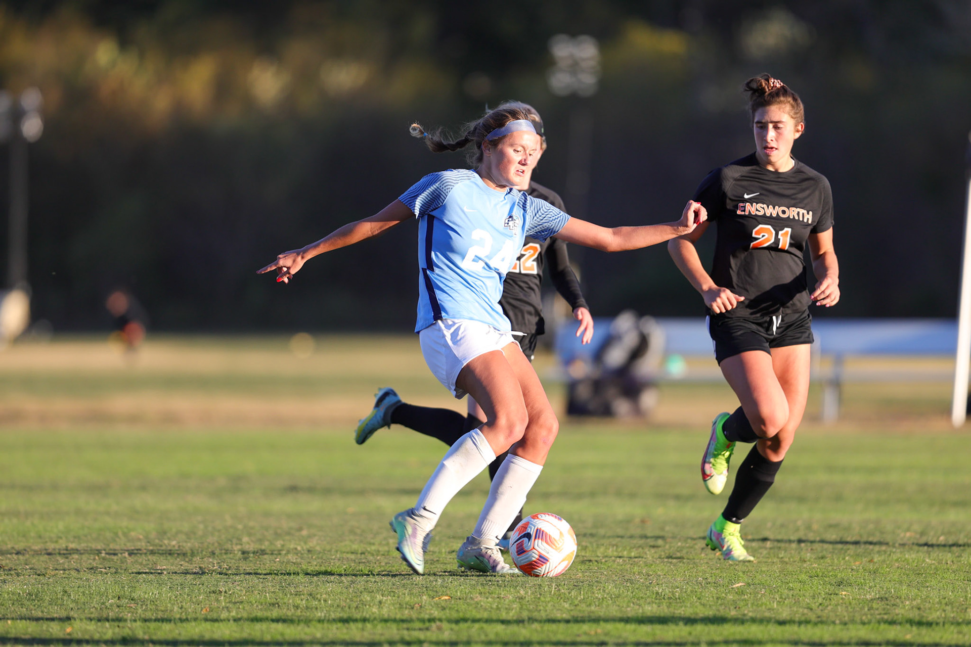 SBA Girl’s Soccer vs. Ensworth in the first round of the TSSAA State Tournament in Nashville, TN, on Oct. 17, 2022. (Ryan Beatty/SBA)