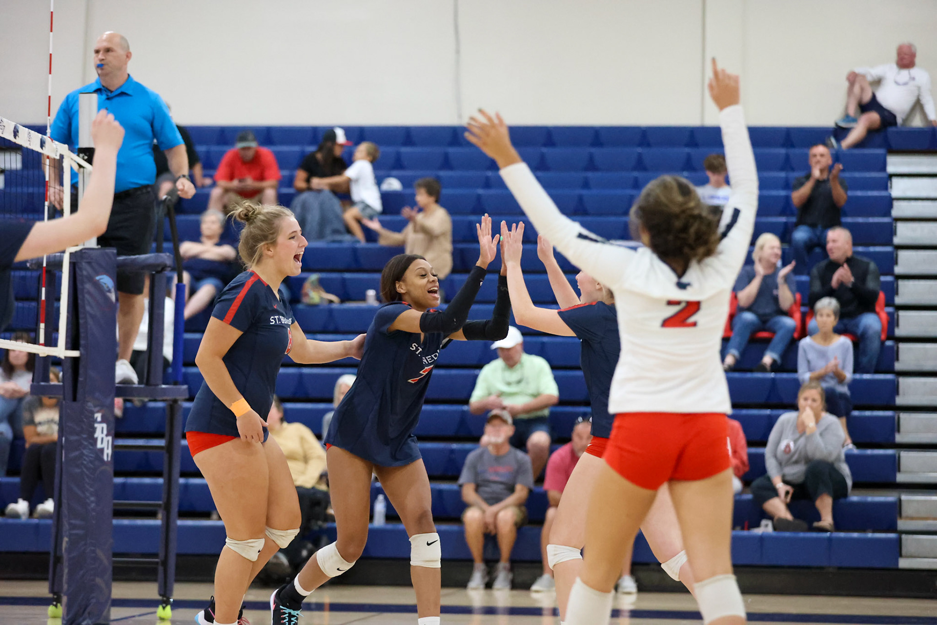 St. Benedict Volleyball vs West Memphis at St. Benedict on Monday, September 12, 2022. (Ryan Beatty/SBA)