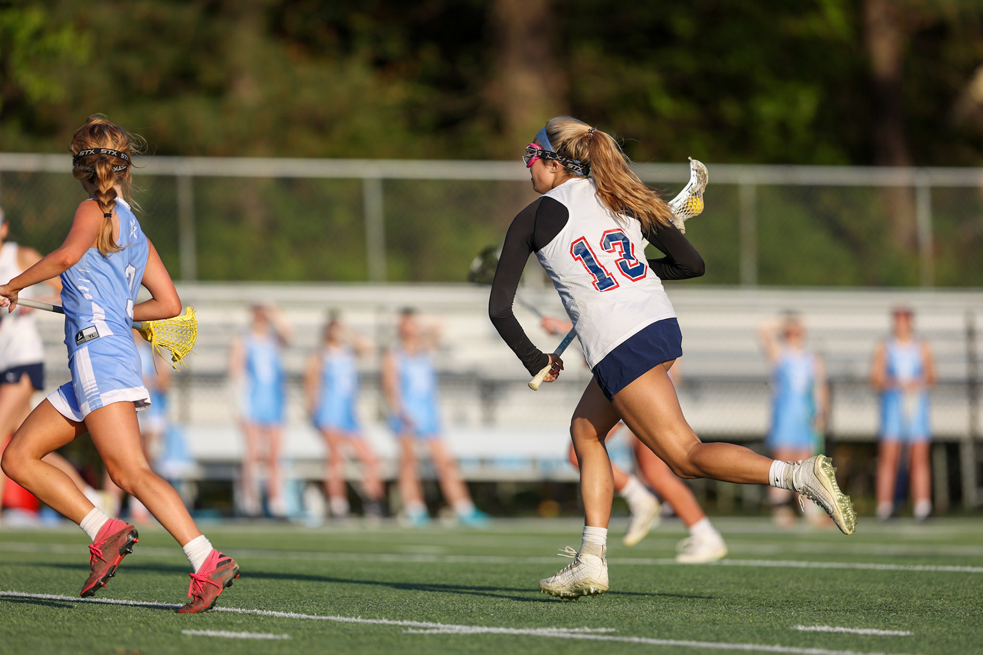 St. Benedict Girls Lacrosse vs St. Agnes on Senior Night at St. Benedict at Auburndale in Memphis, TN on April 19, 2022. (Ryan Beatty/SBA)