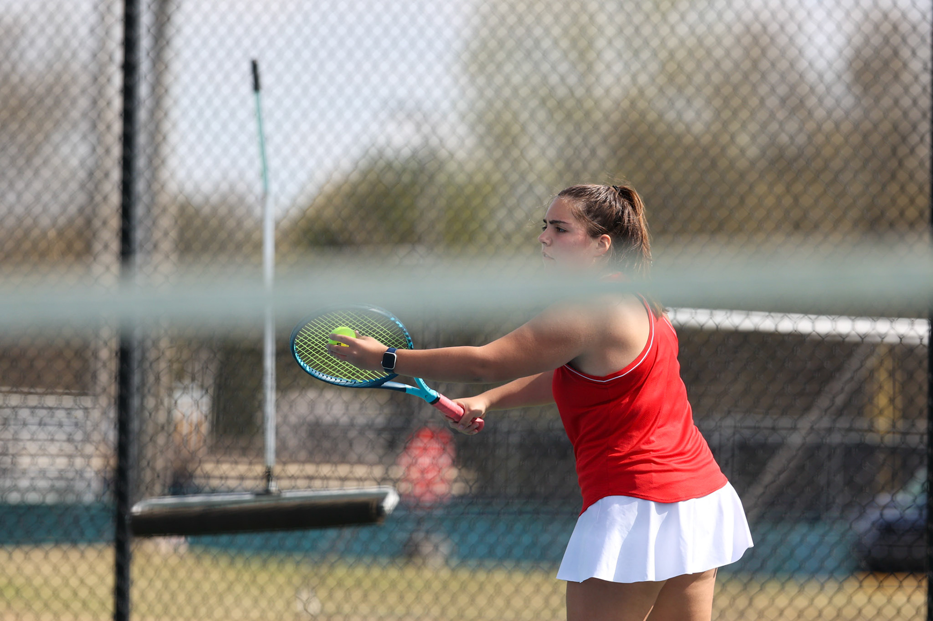St. Benedict Tennis vs St. Mary’s on April 5, 2022 at St. Benedict at Auburndale High School in Memphis, TN. (Ryan Beatty/SBA)