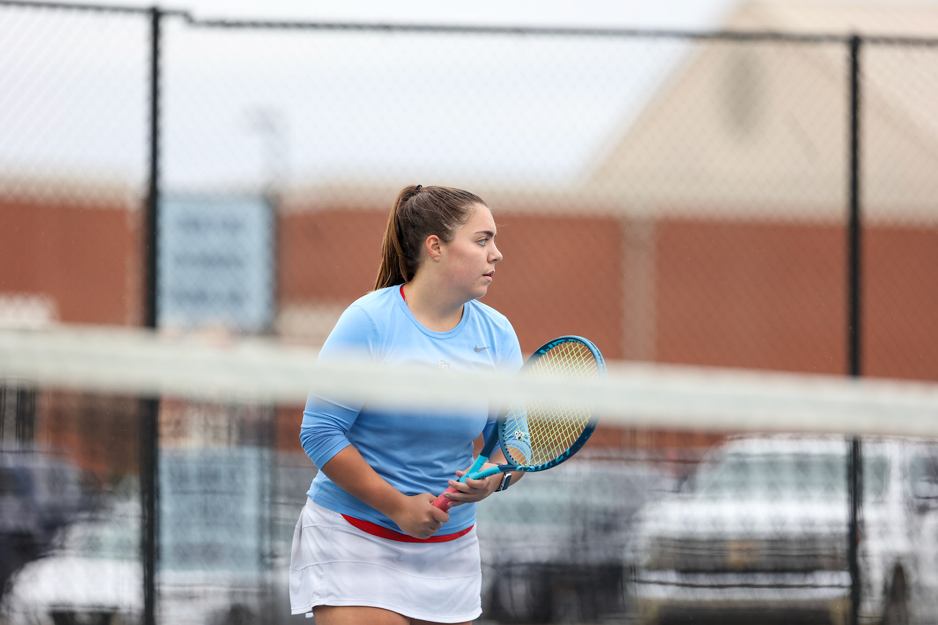 St. Benedict Tennis vs Brighton Cardinals on Wednesday April 6, 2022 at St. Benedict At Auburndale High School in Memphis, TN. (Ryan Beatty/SBA)