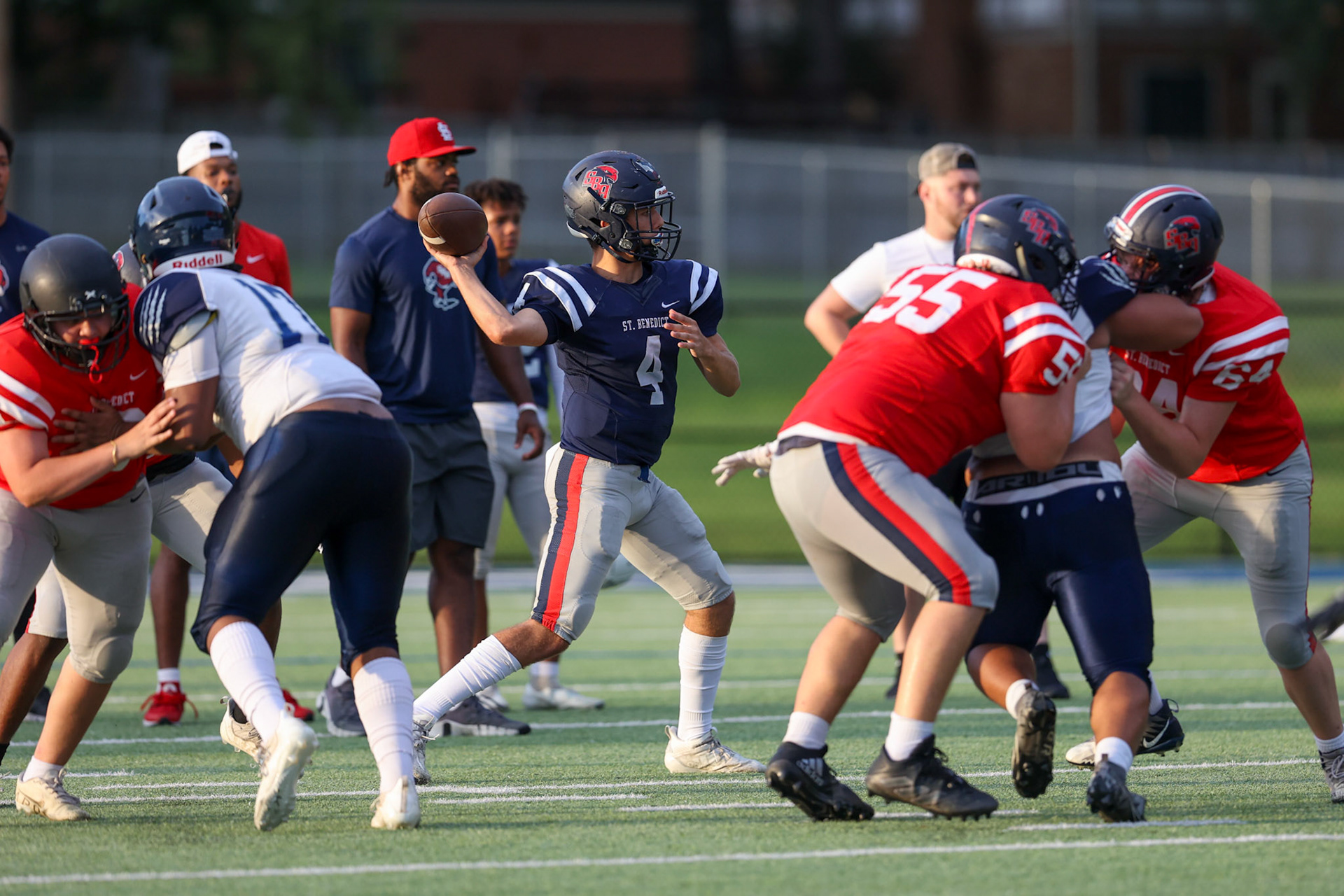 SBA Football Scrimmage on Friday, August 5, 2022 at St. Benedict at Auburndale in Memphis, TN. (Ryan Beatty/SBA)