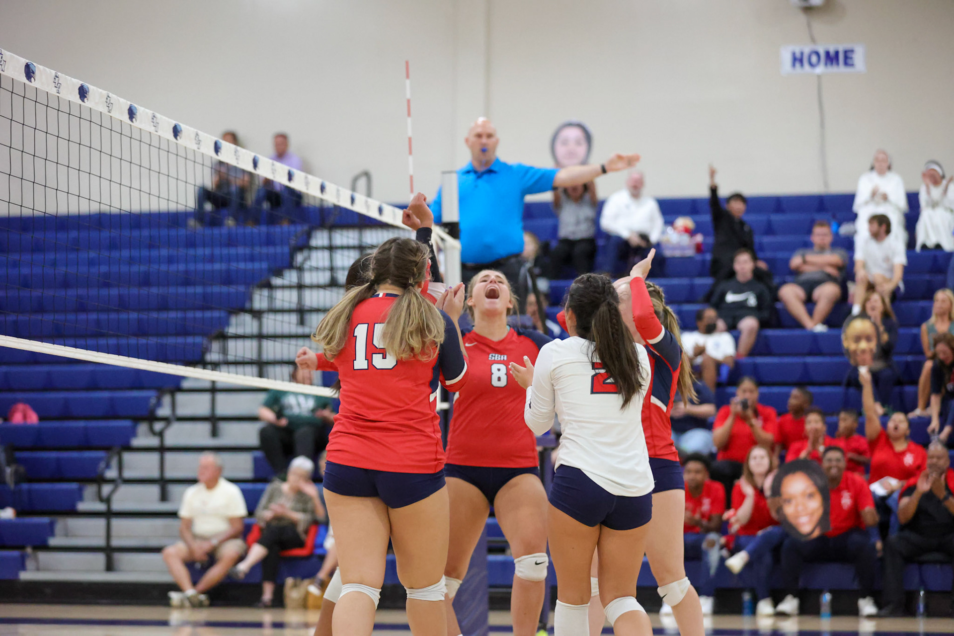 St. Benedict Volleyball vs White Station at St. Benedict at Auburndale in Memphis, TN on Thursday, September 22, 2022. (Ryan Beatty/SBA)
