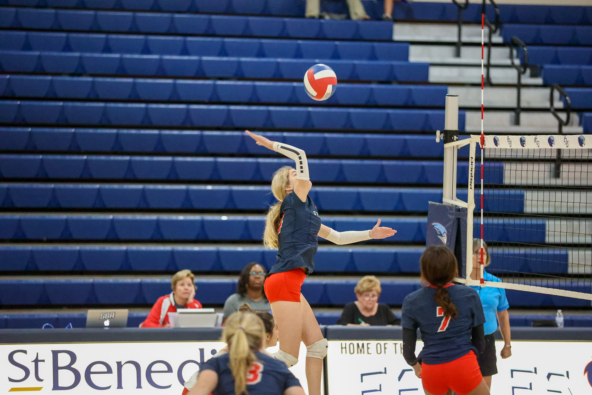 St. Benedict Volleyball vs West Memphis at St. Benedict on Monday, September 12, 2022. (Ryan Beatty/SBA)