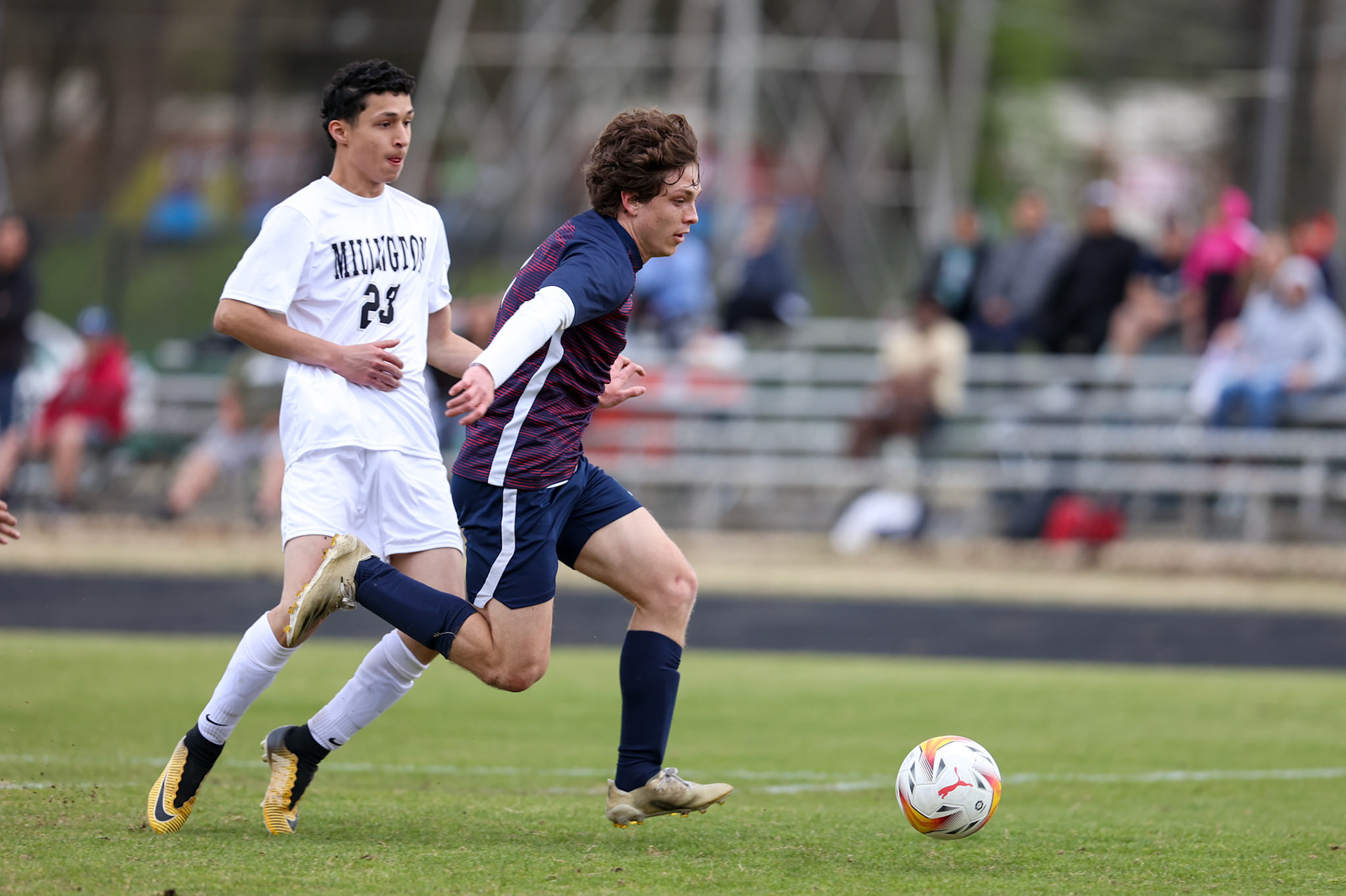St. Benedict Soccer vs Millington on April 7, 2022 at St. Benedict At Auburndale High School in Memphis, TN. (Ryan Beatty/SBA)