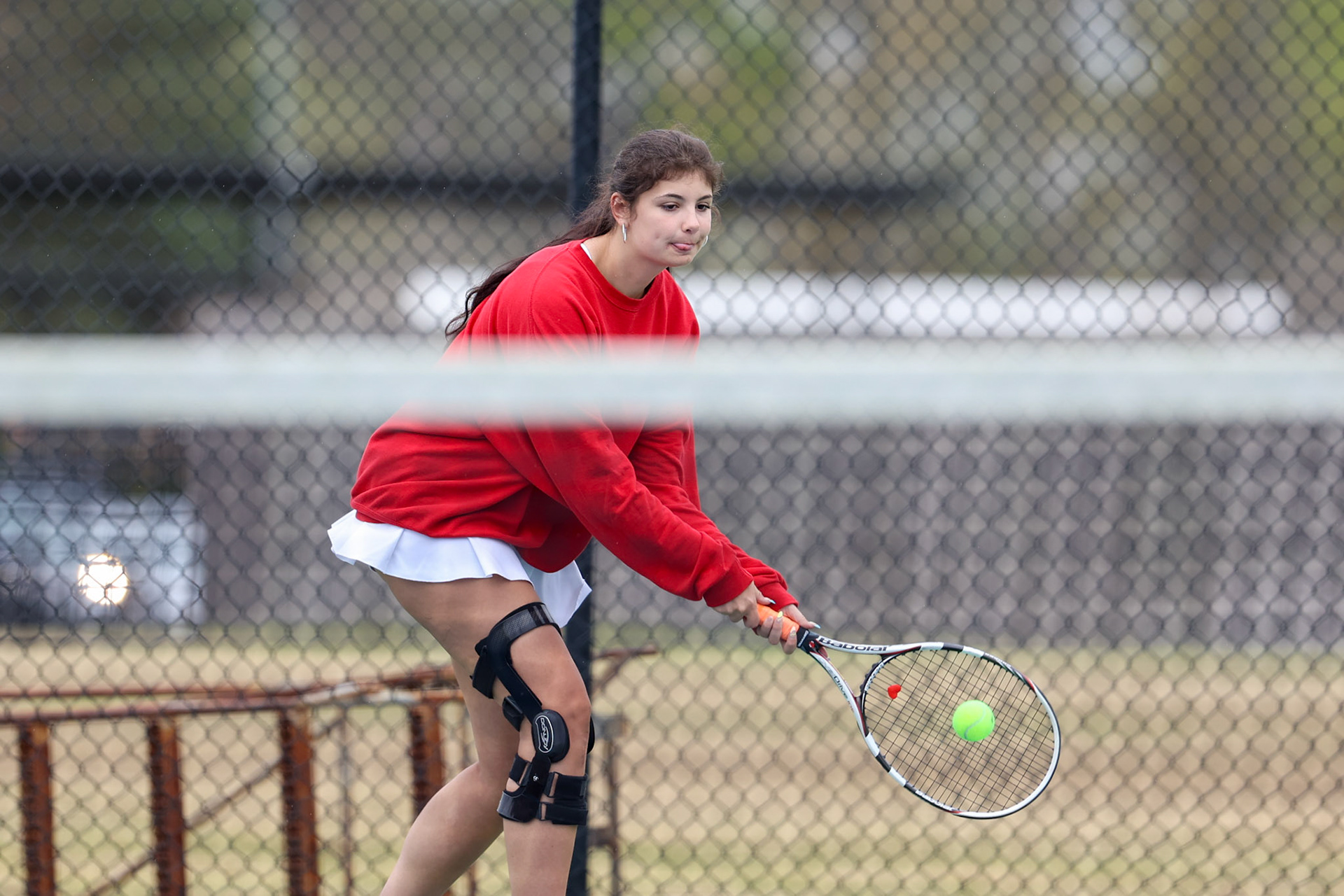 St. Benedict Tennis vs Brighton Cardinals on Wednesday April 6, 2022 at St. Benedict At Auburndale High School in Memphis, TN. (Ryan Beatty/SBA)