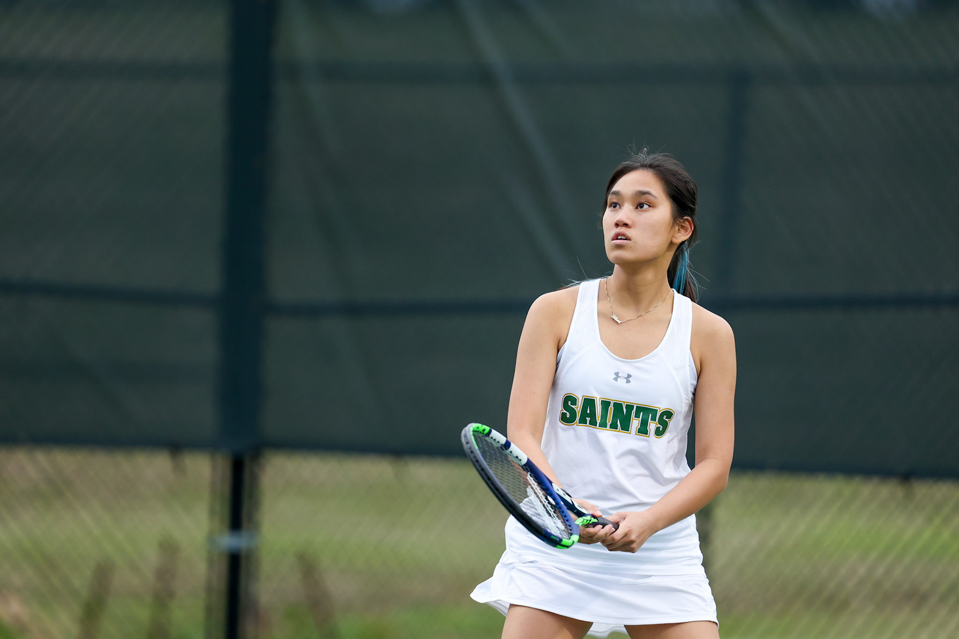 St. Benedict Tennis vs Briarcrest at Briarcrest Christian School on April 12, 2022 in Memphis, TN. (Ryan Beatty/SBA)