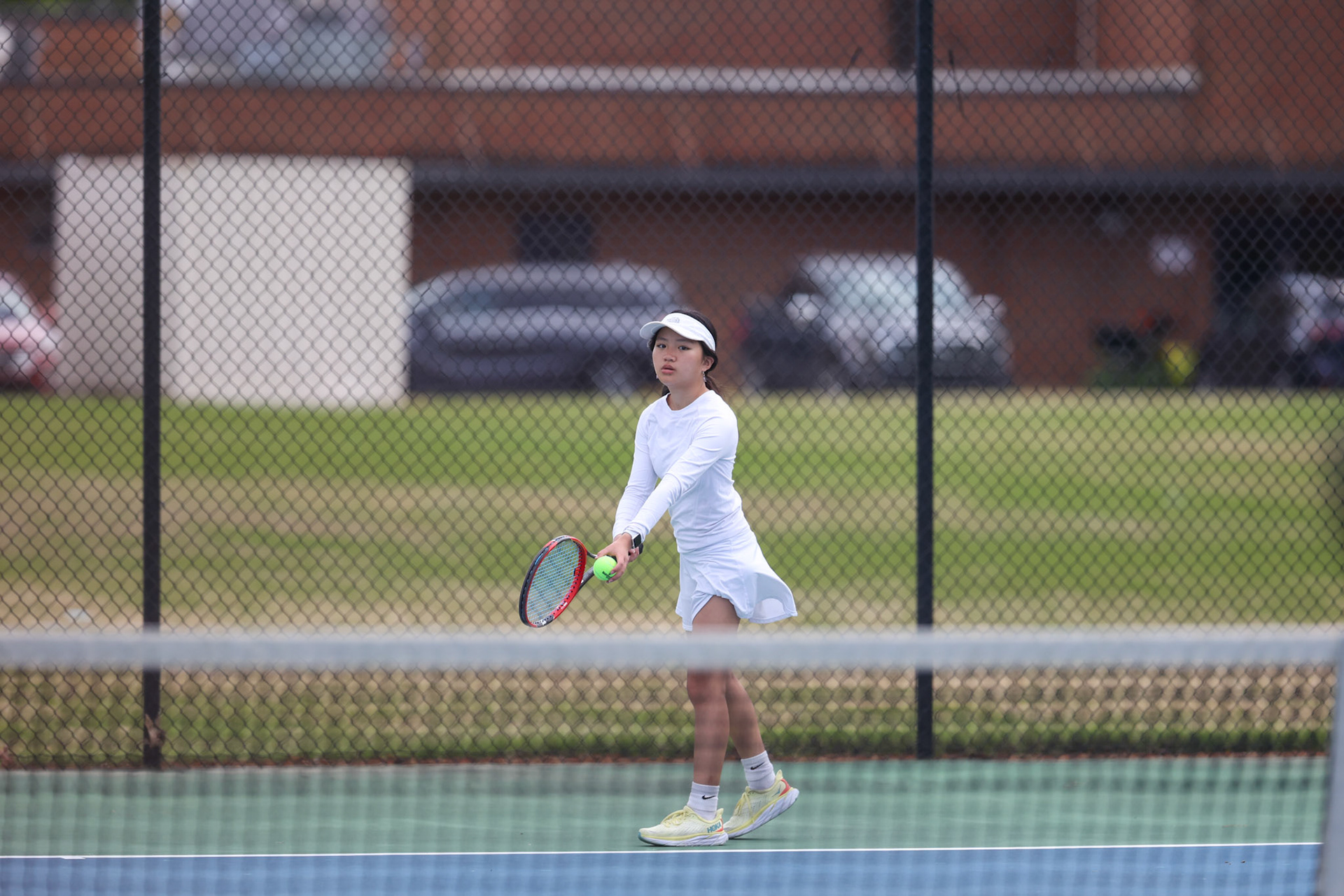 SBA Tennis vs Houston on Thursday, April 13, 2023. (Ryan Beatty Photo)