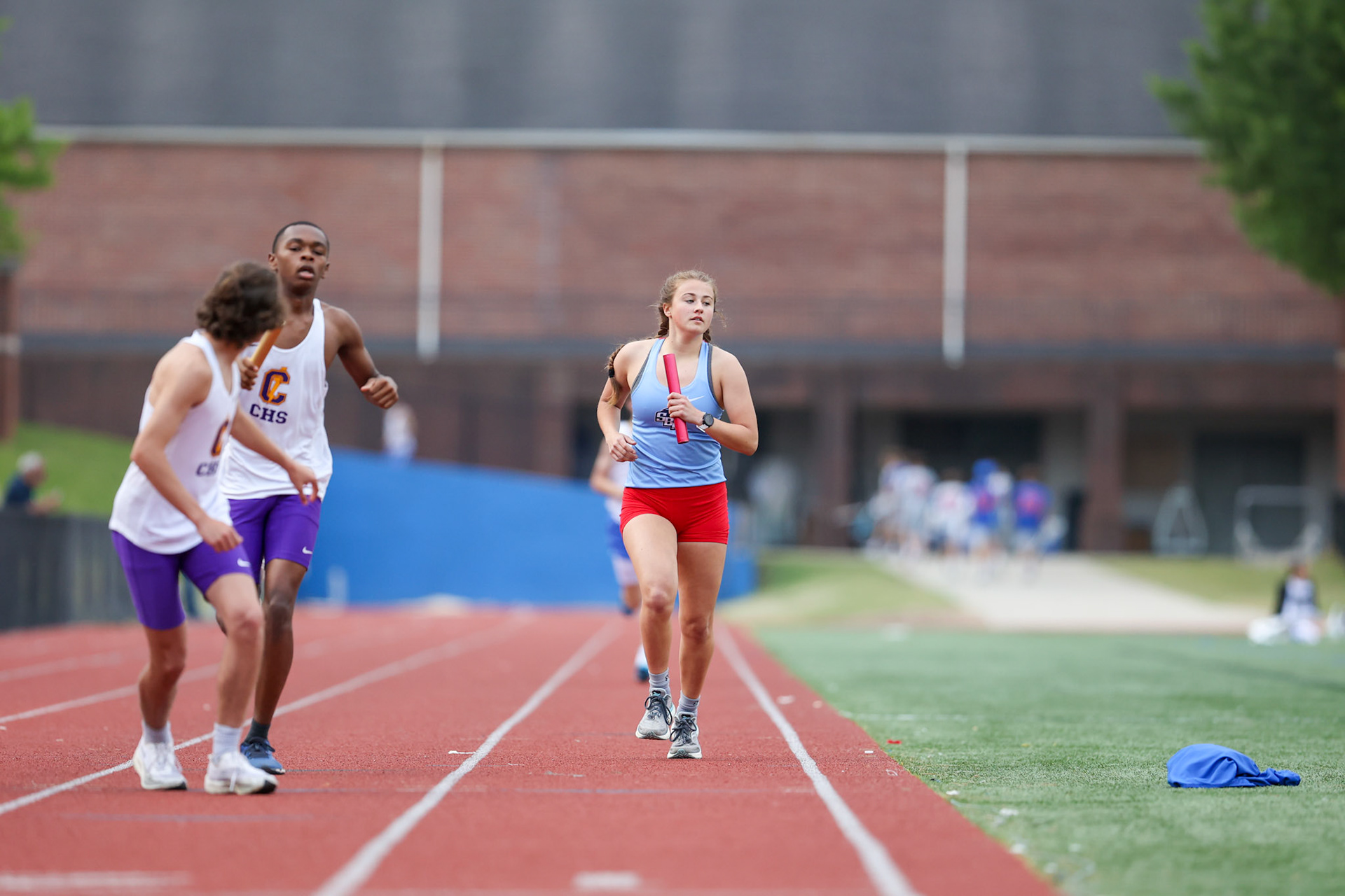 St. Benedict Track at Memphis University School in Memphis, TN on May 3, 2022. (Ryan Beatty/SBA)