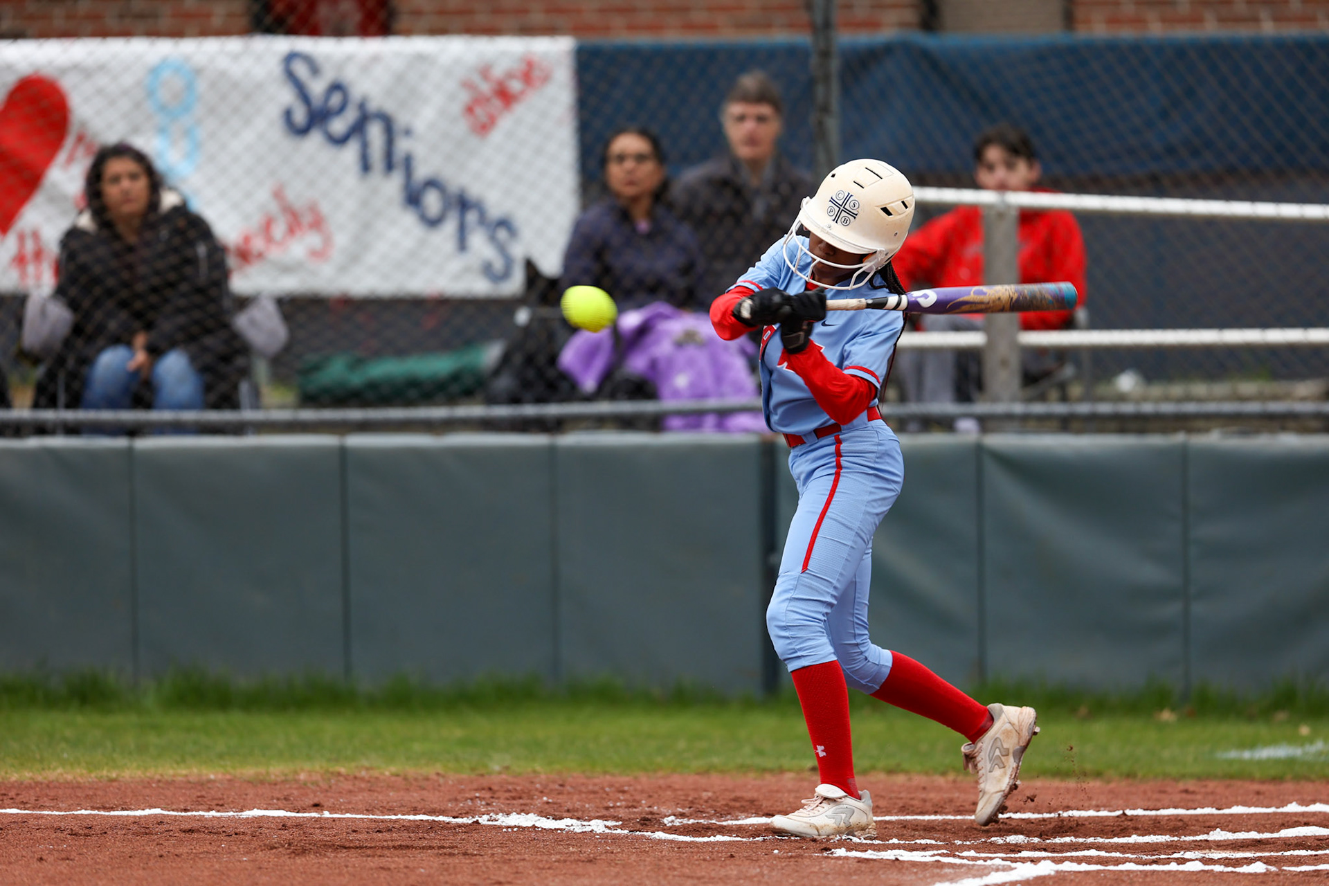 St. Benedict Softball vs Millington on Senior Night at St. Benedict at Auburndale in Memphis, TN on April 20, 2022. (Ryan Beatty/SBA)