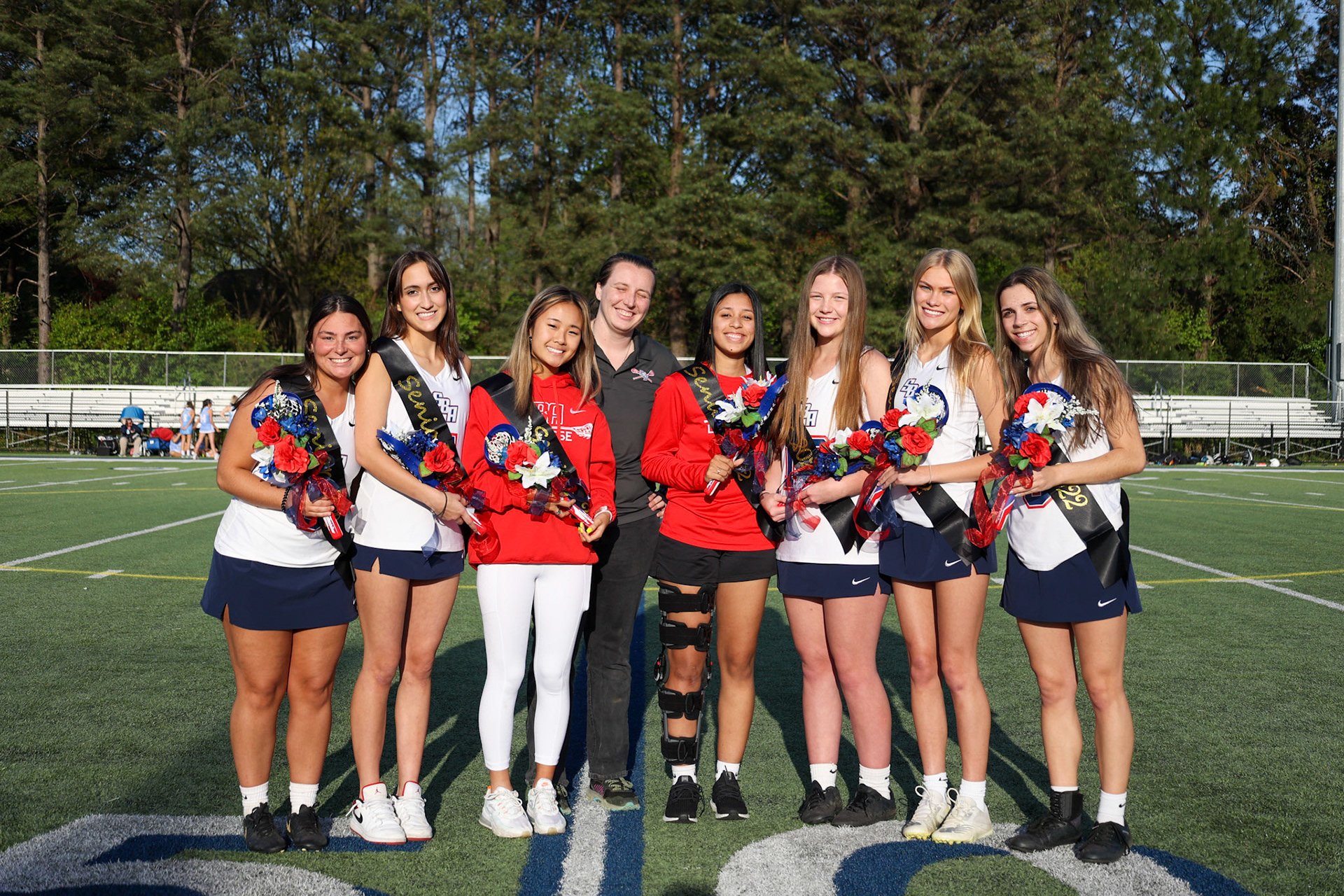 St. Benedict Girls Lacrosse vs St. Agnes on Senior Night at St. Benedict at Auburndale in Memphis, TN on April 19, 2022. (Ryan Beatty/SBA)