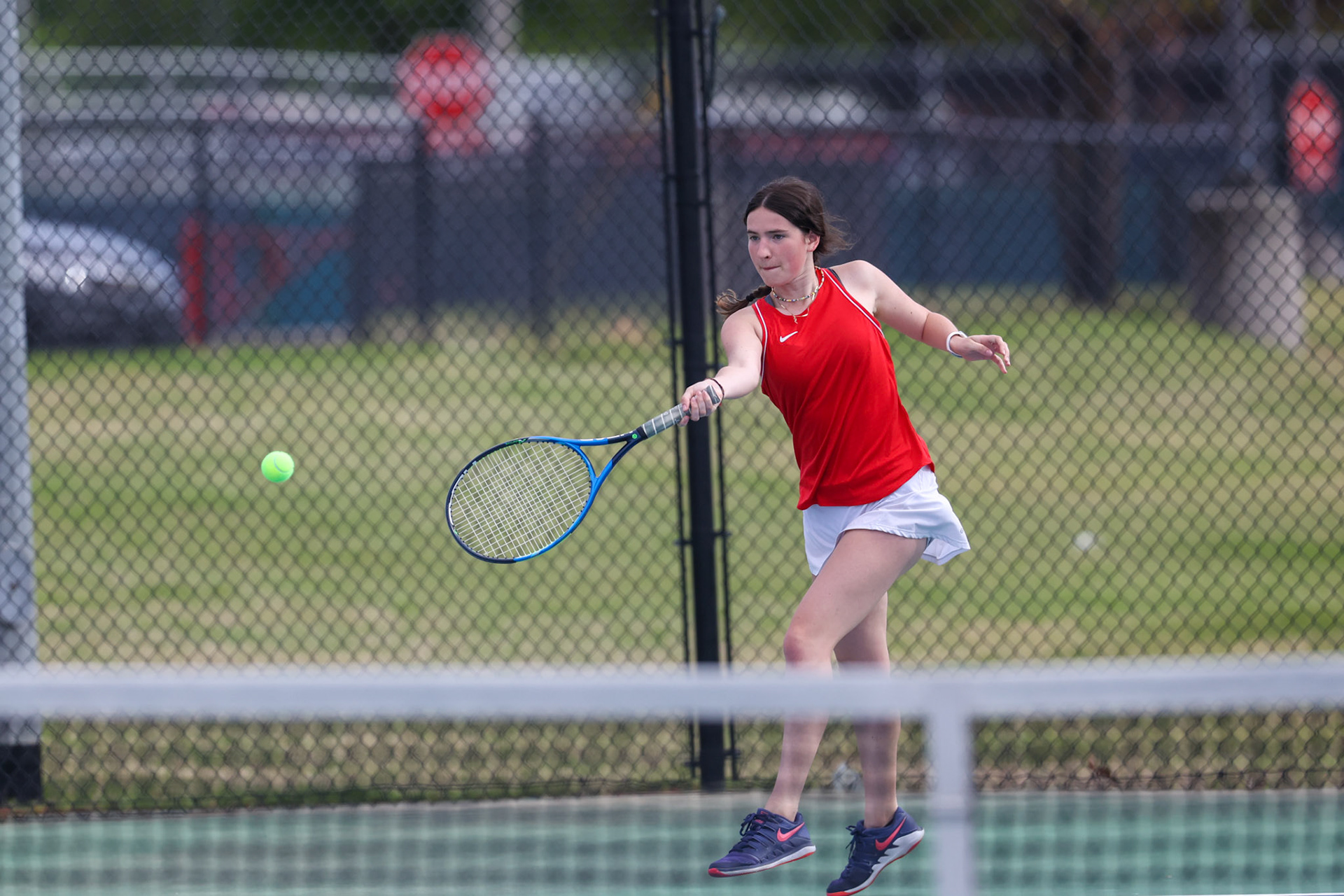 SBA Tennis vs Houston on Thursday, April 13, 2023. (Ryan Beatty Photo)
