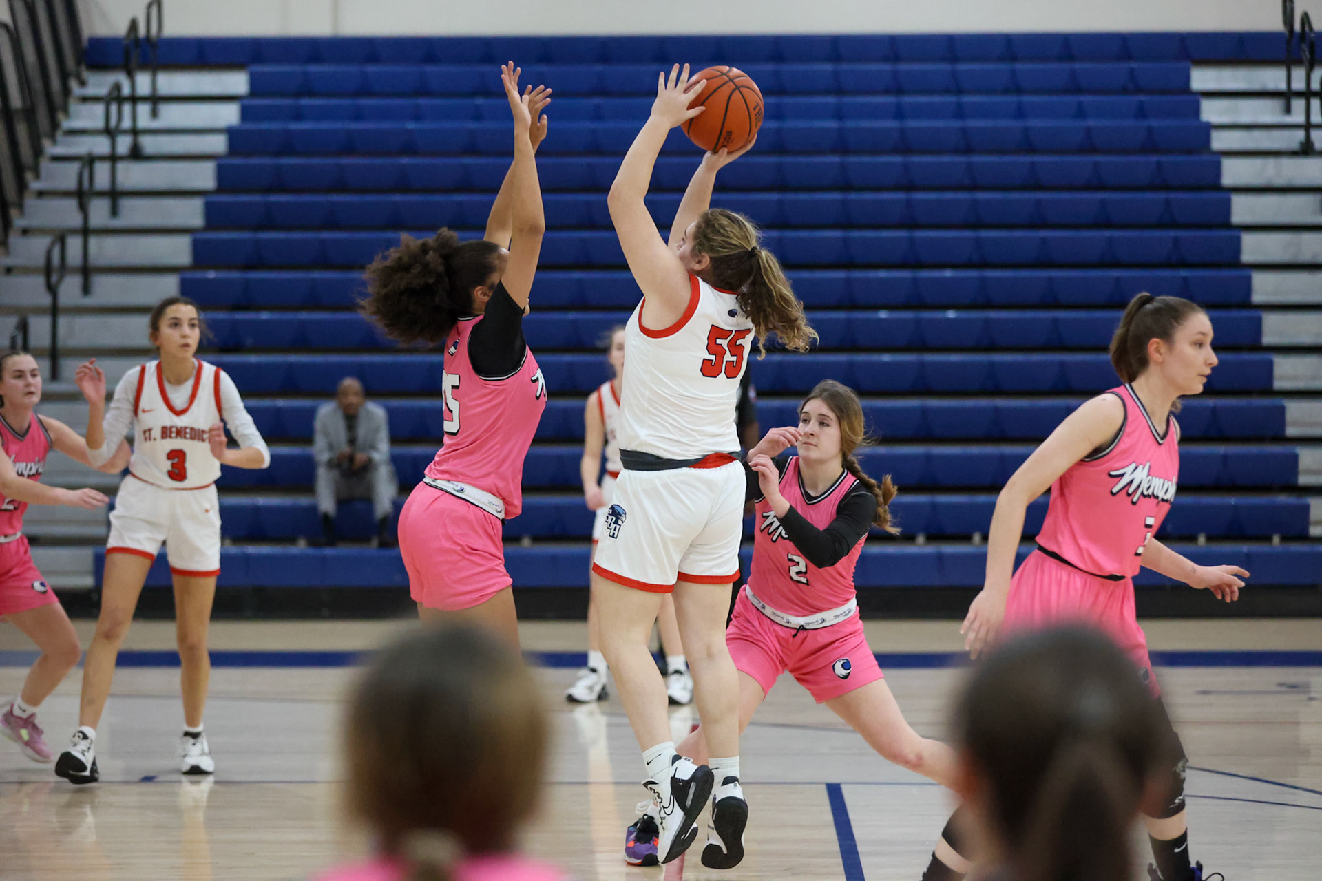 SBA Girls Basketball vs MHEA. (Ryan Beatty Photo)