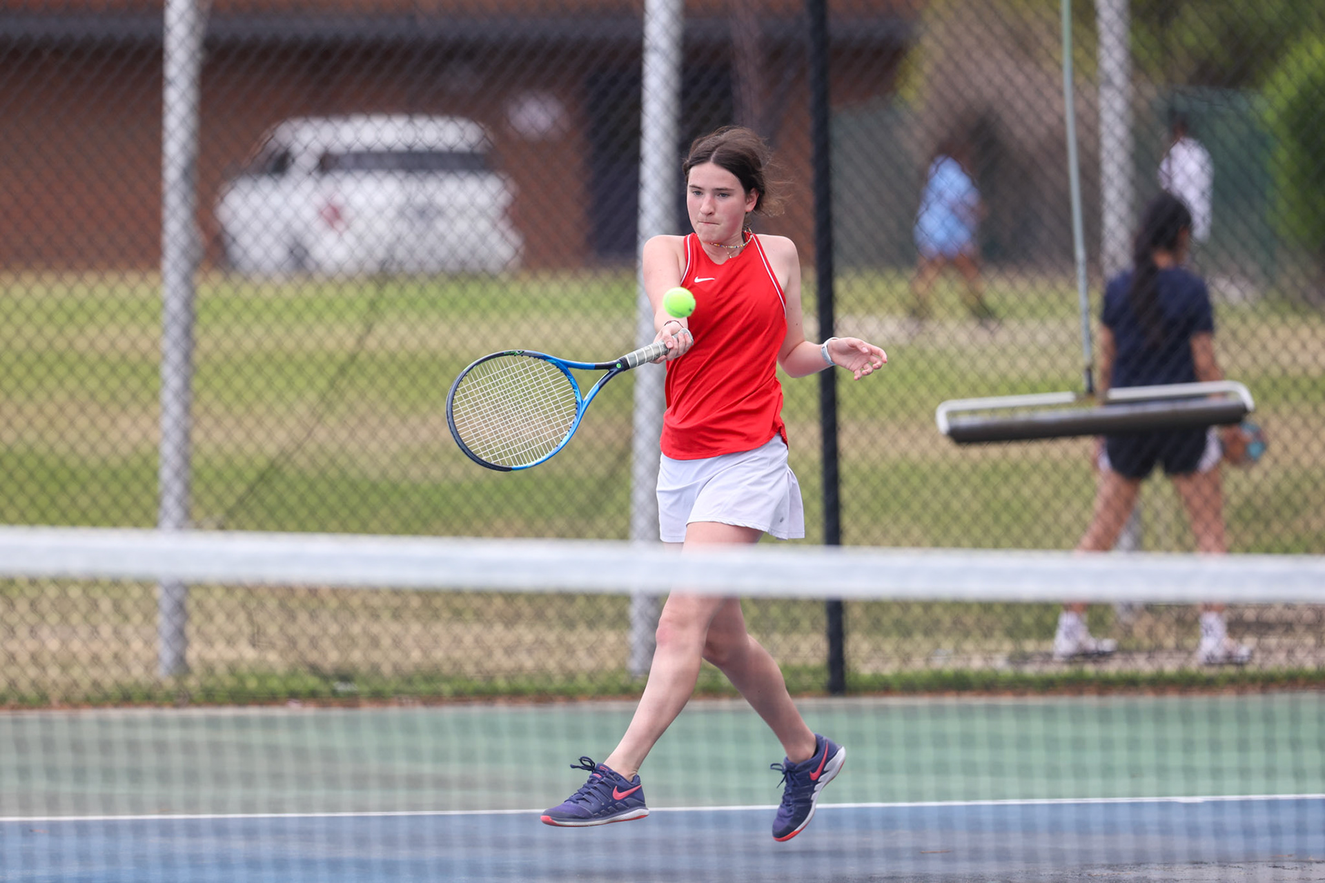 SBA Tennis vs Houston on Thursday, April 13, 2023. (Ryan Beatty Photo)
