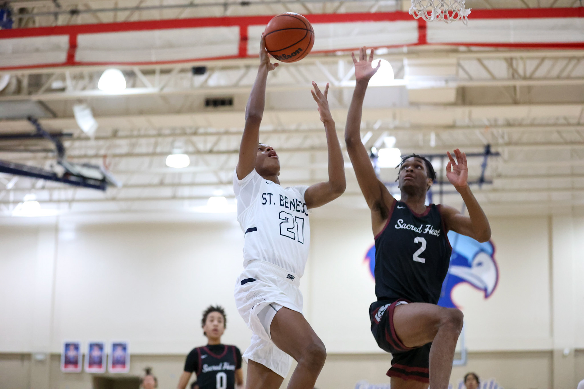 SBA Basketball vs Sacred Heart at the 2022 SBA Holiday Hoops Tournament. (Ryan Beatty Photo)