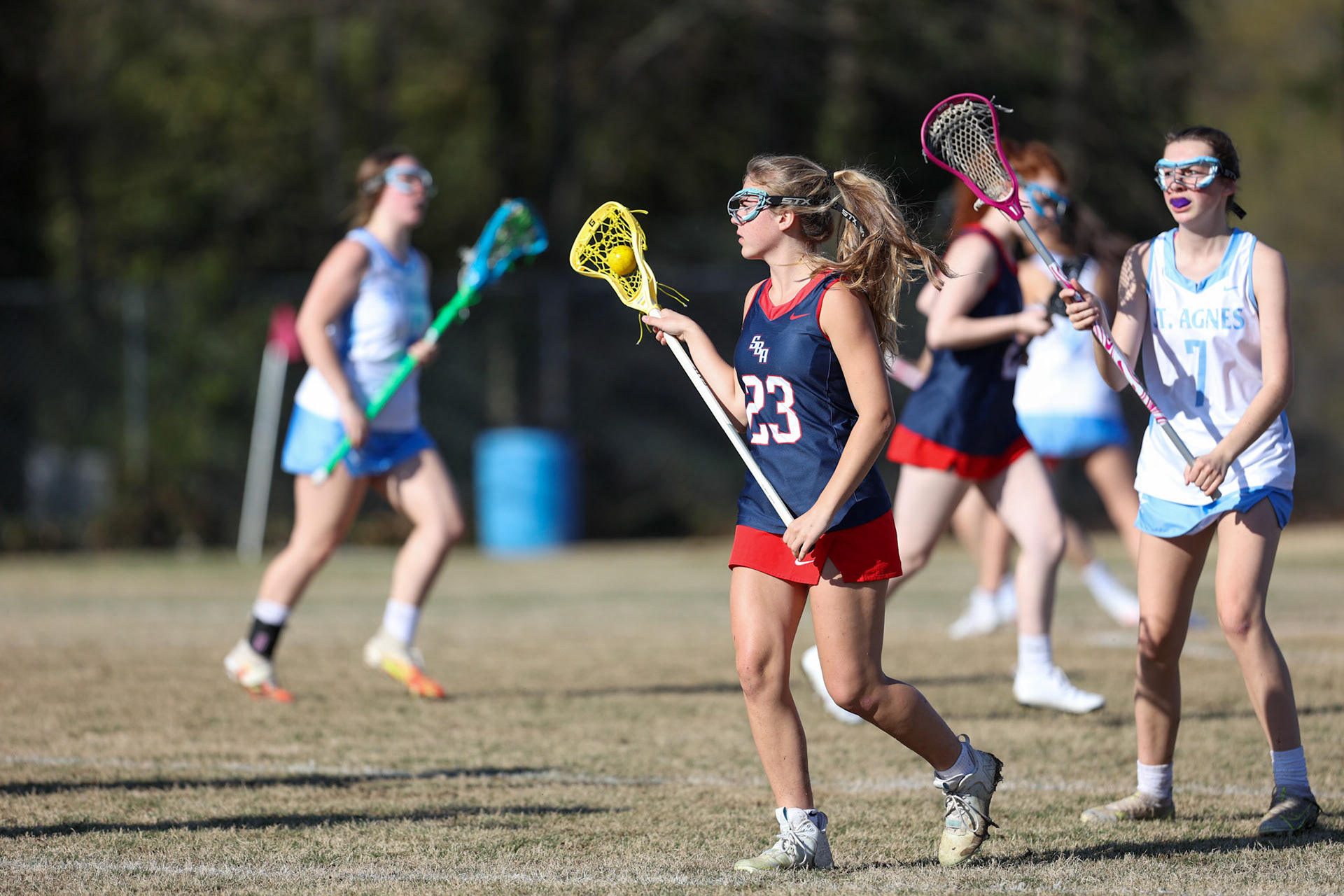 St. Benedict Girls Lacrosse vs St. Agnes on April 5, 2022 at St. Agnes Academy in Memphis, TN. (Ryan Beatty/SBA)