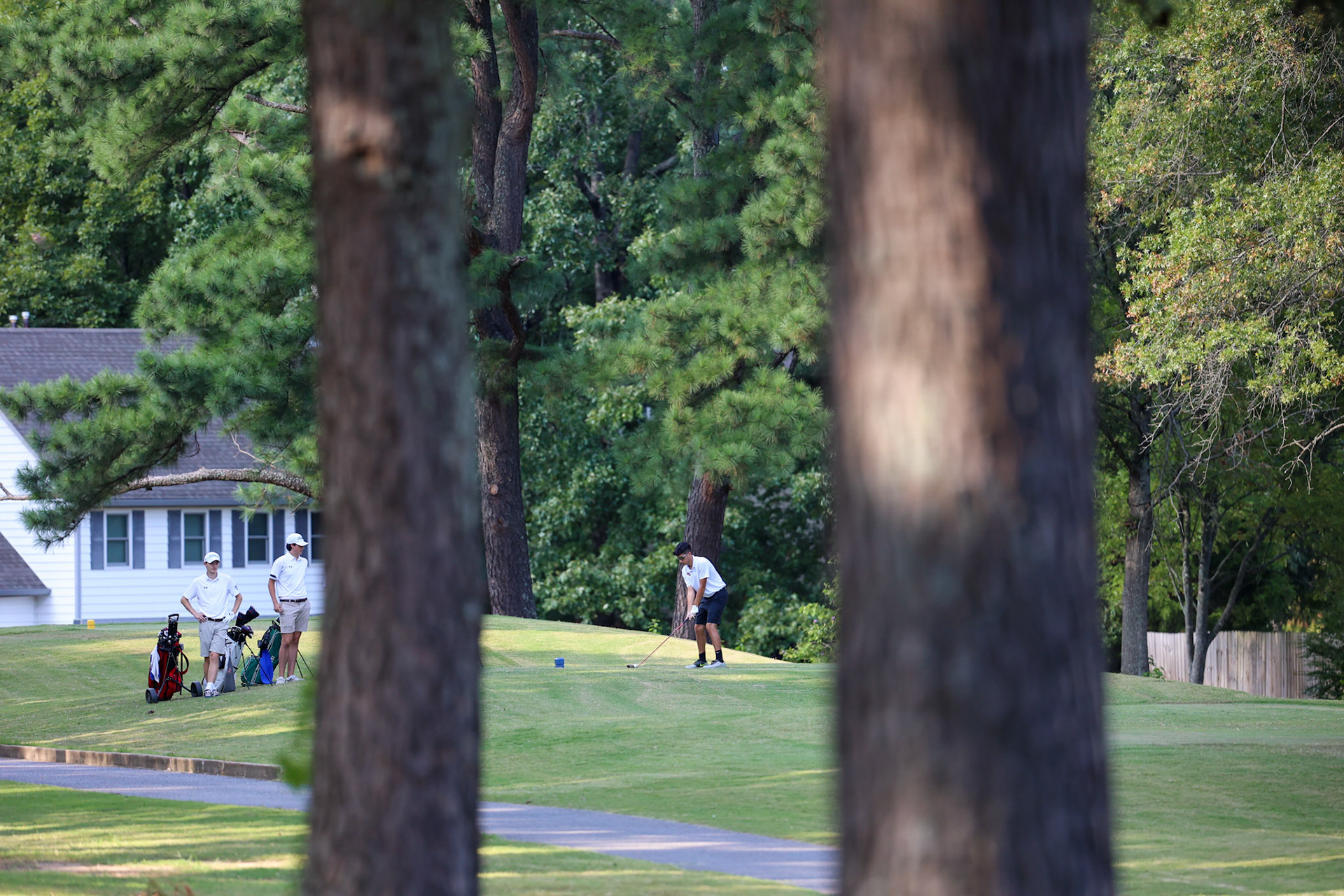 St. Benedict Boys Golf vs Briarcrest at the Lakeland Golf Club on Thursday, September 15, 2022. (Ryan Beatty/SBA)