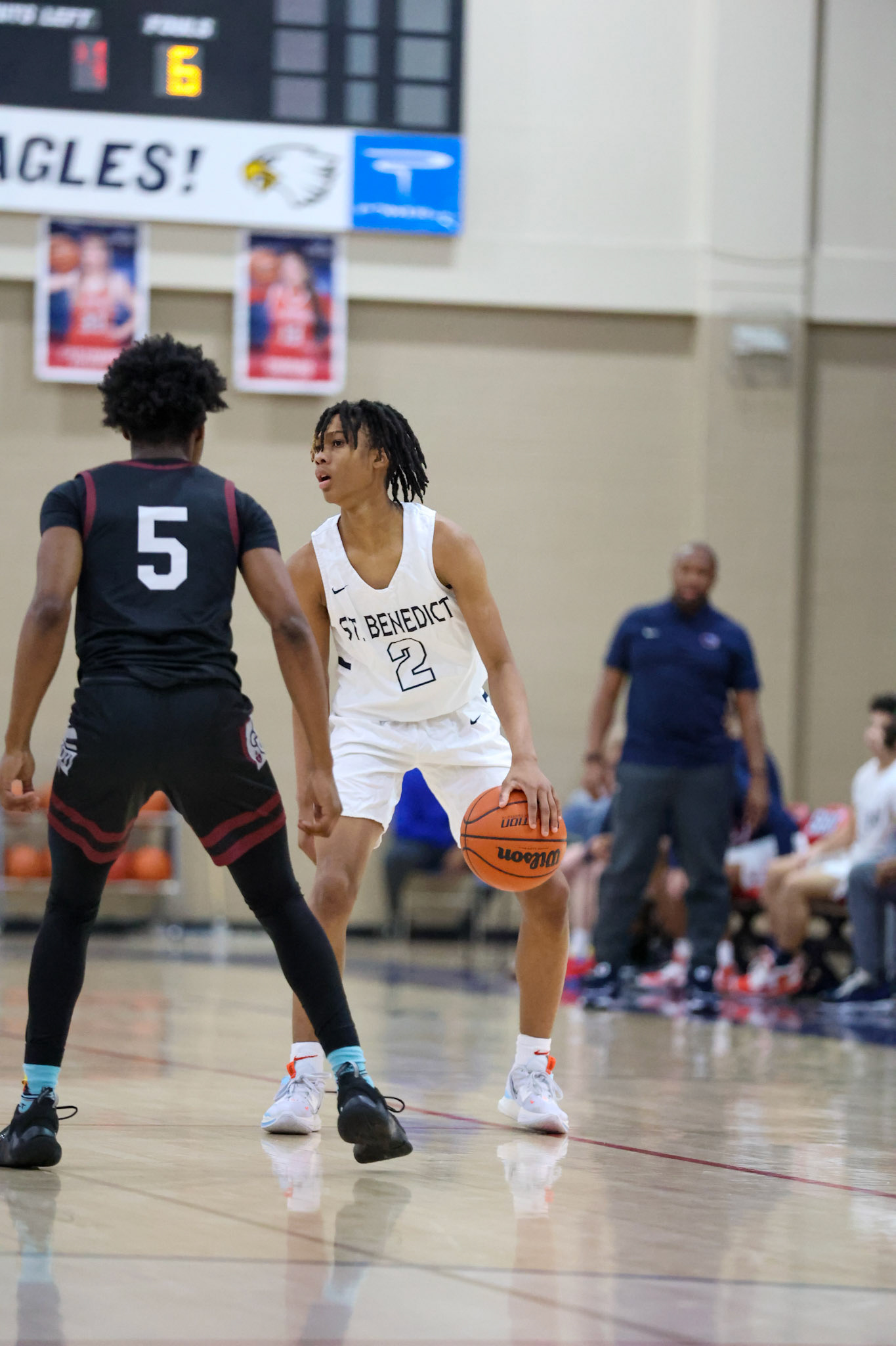 SBA Basketball vs Sacred Heart at the 2022 SBA Holiday Hoops Tournament. (Ryan Beatty Photo)